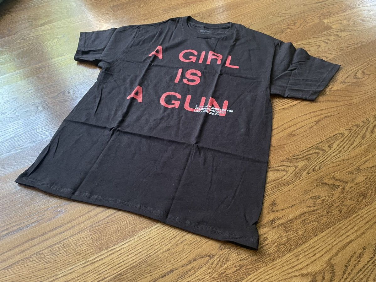 Pleasures Small Black Red A Girl is A Gun Tee Shirt Merch Joy Red Size US S / EU 44-46 / 1 - 3 Thumbnail