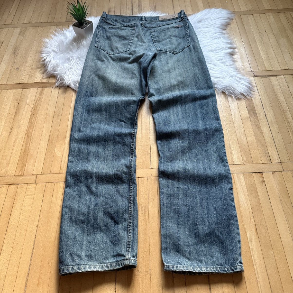 If Six Was Nine 📌 Vintage Pilot Industries Y2K Washed LGB vibe Denim Jeans Size US 31 - 2 Thumbnail