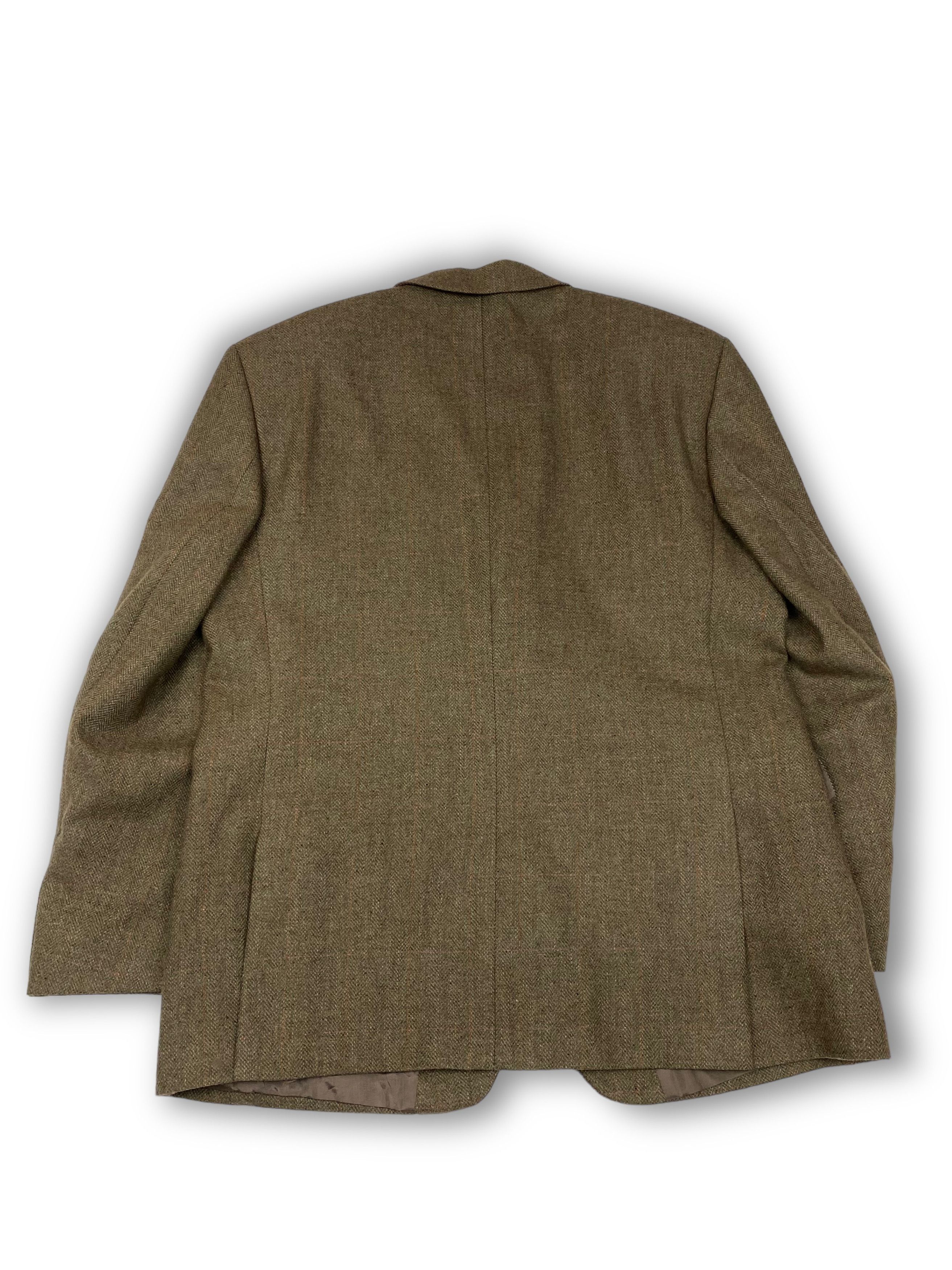 Vintage Vintage SKOPES Light Brown Tweed Blazer M571 Size 42S - 11 Thumbnail