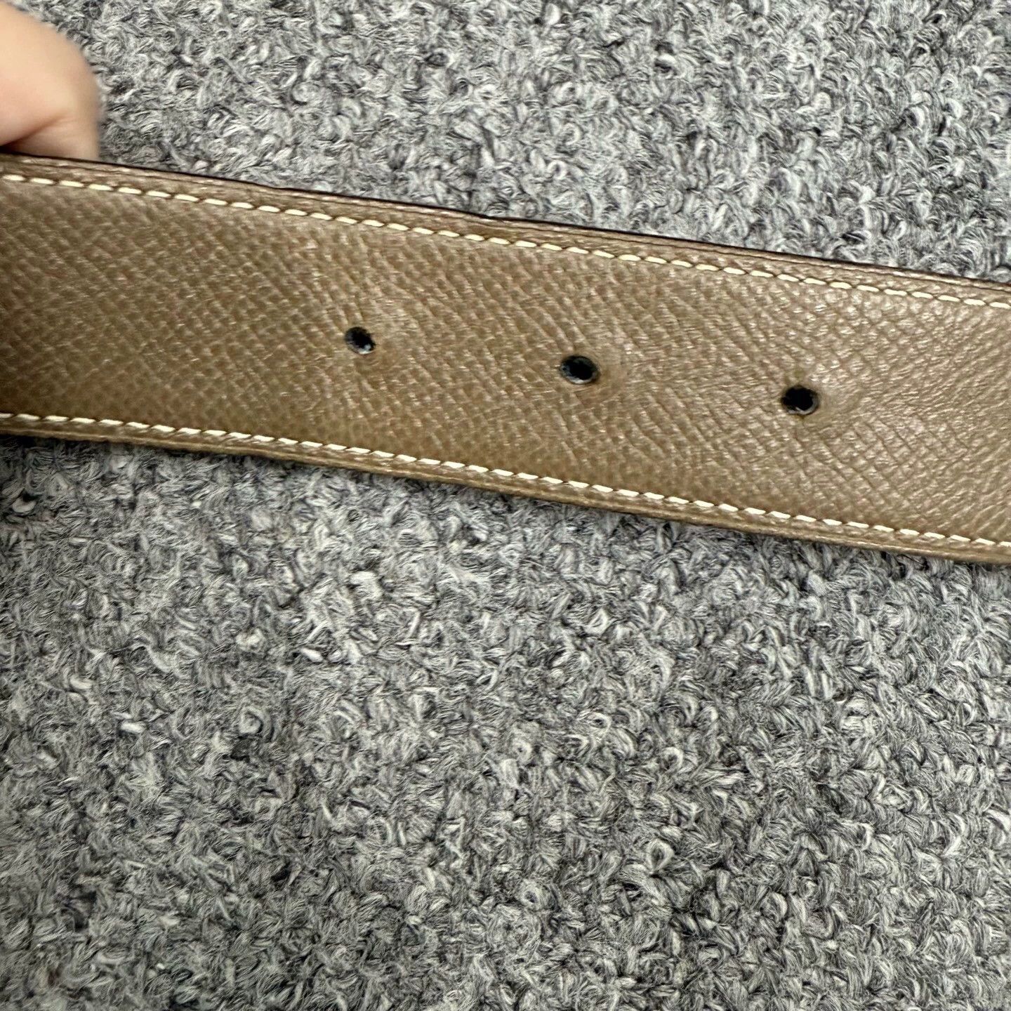 Hermes Hermes gold buckle blue/brown belt 90cm 99 new Size 40 - 5 Thumbnail