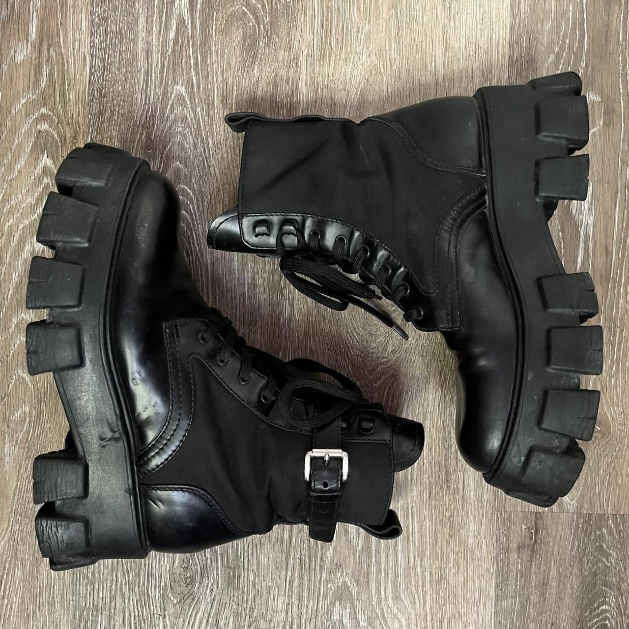Prada prada monolith combat boots Size US 7 / IT 37 - 2 Thumbnail