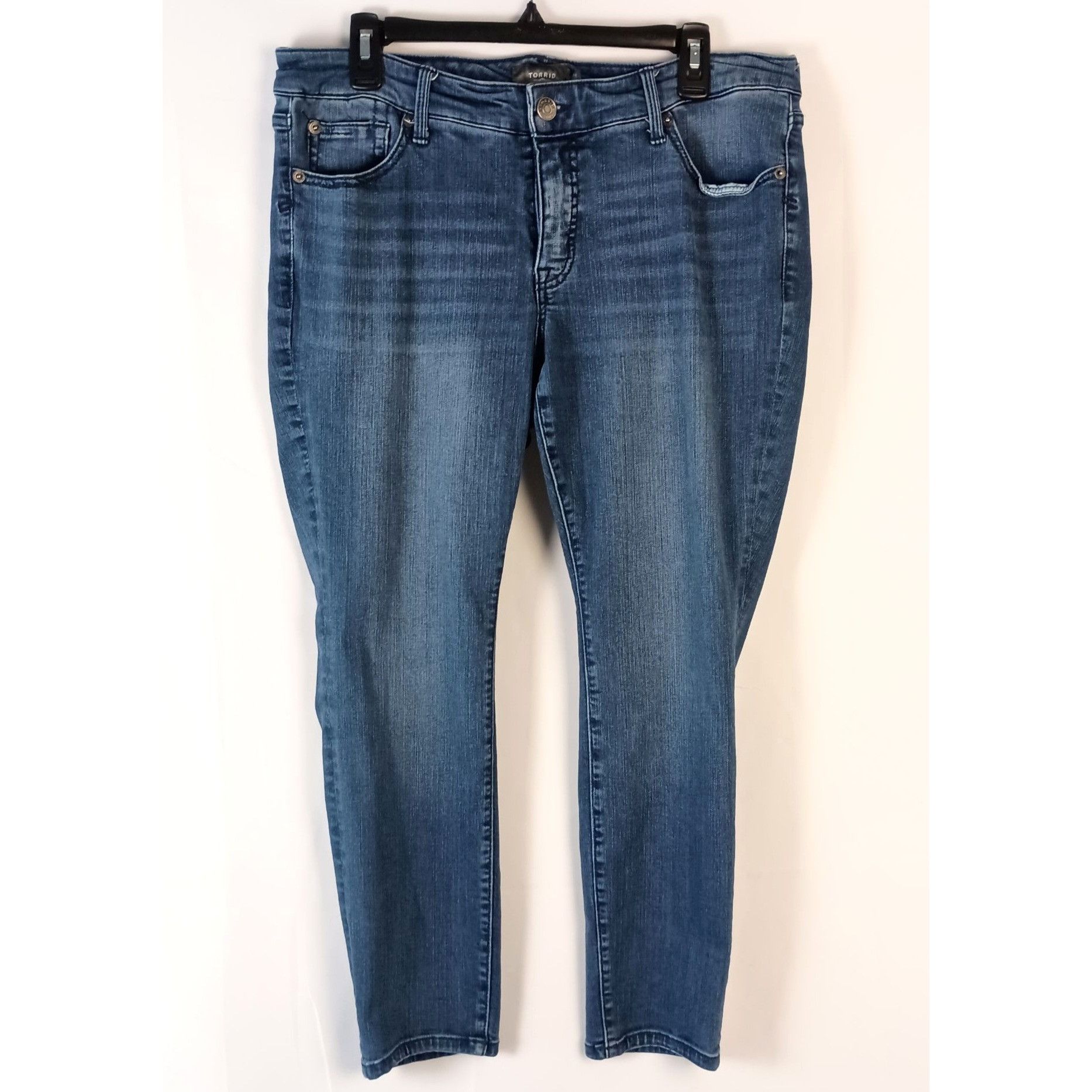 Torrid Torrid Cropped Skinny Jeans Womens 14R High Rise Stretch Den Size 36" / US 14 / IT 50 - 1 Thumbnail