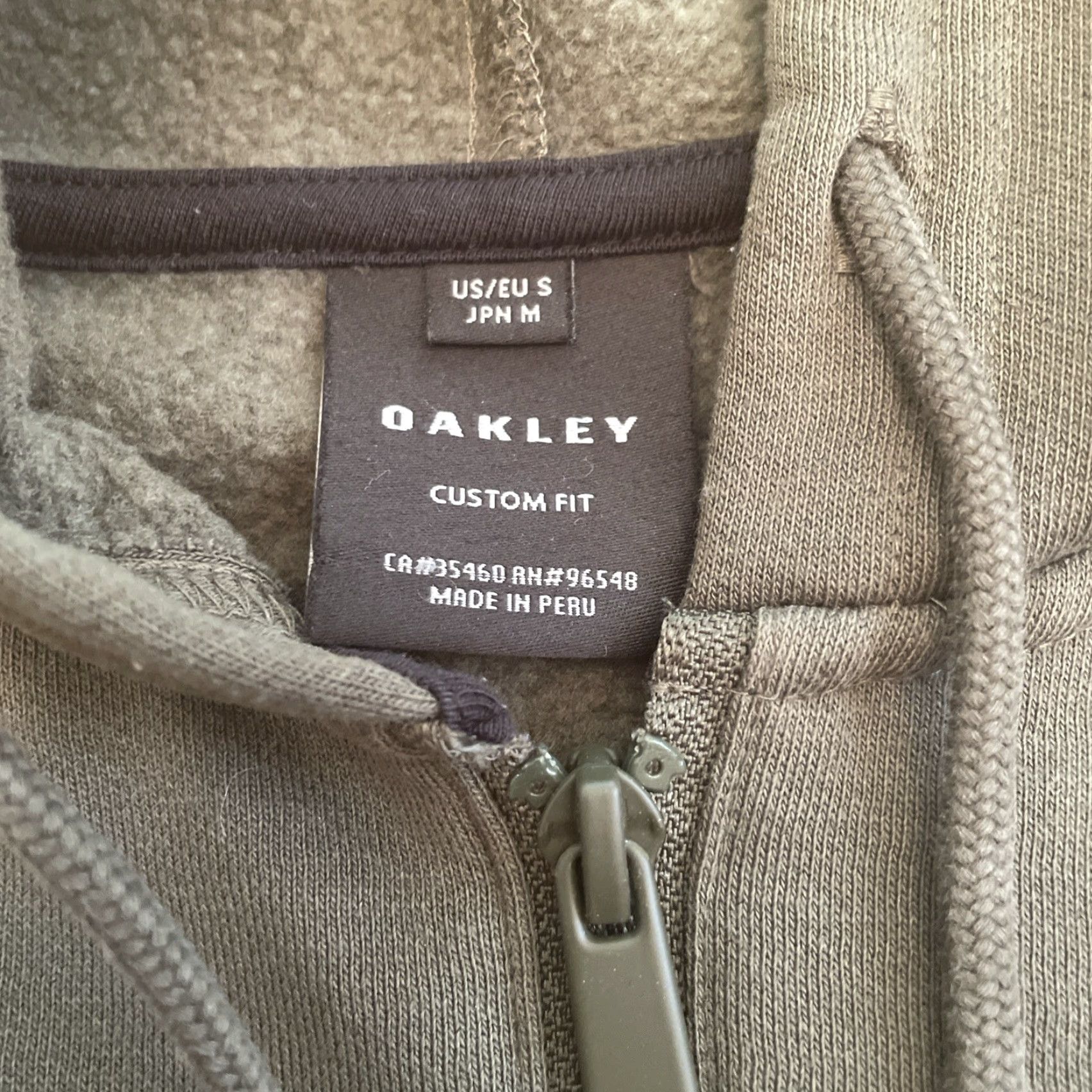 Oakley Oakley Pullover Hoodie Mens Small Green Custom Fit Quarter Zip Kangaroo Pocket Zipper Pockets Size US S / EU 44-46 / 1 - 4 Thumbnail
