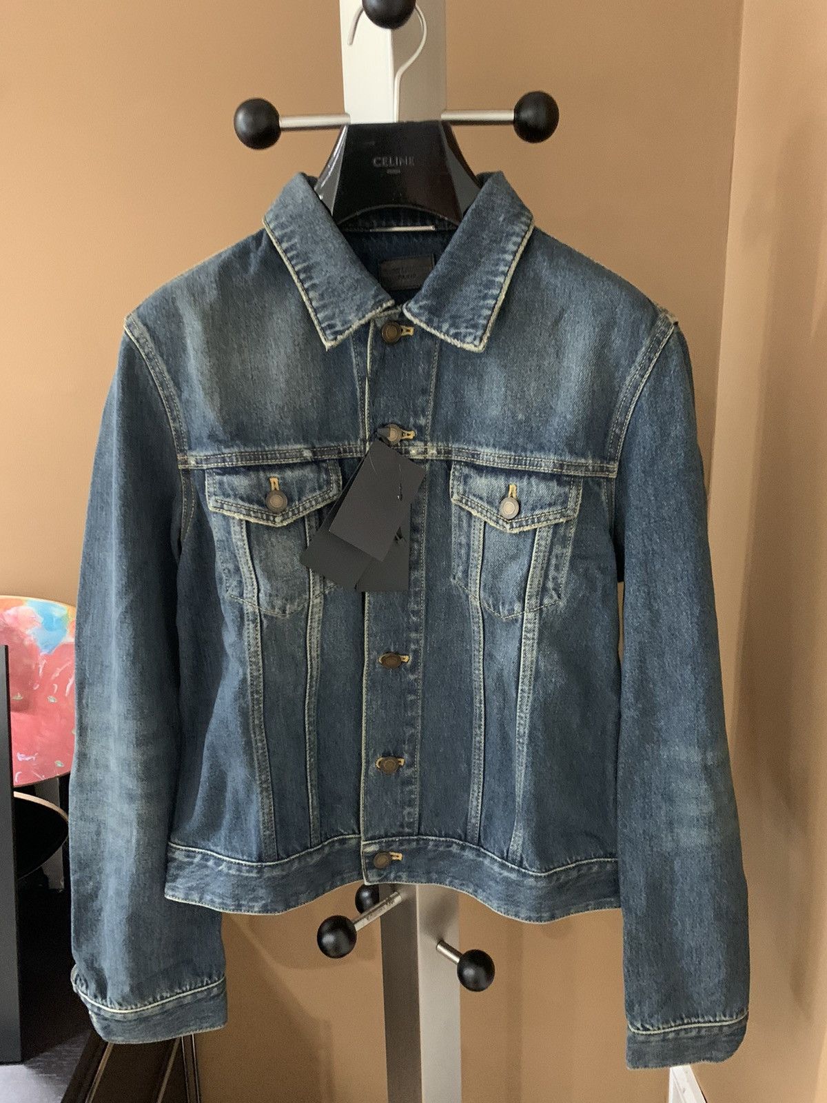 Saint Laurent Paris Saint Laurent 2021SS Washed denim jacket Size US L / EU 52-54 / 3 - 1 Thumbnail
