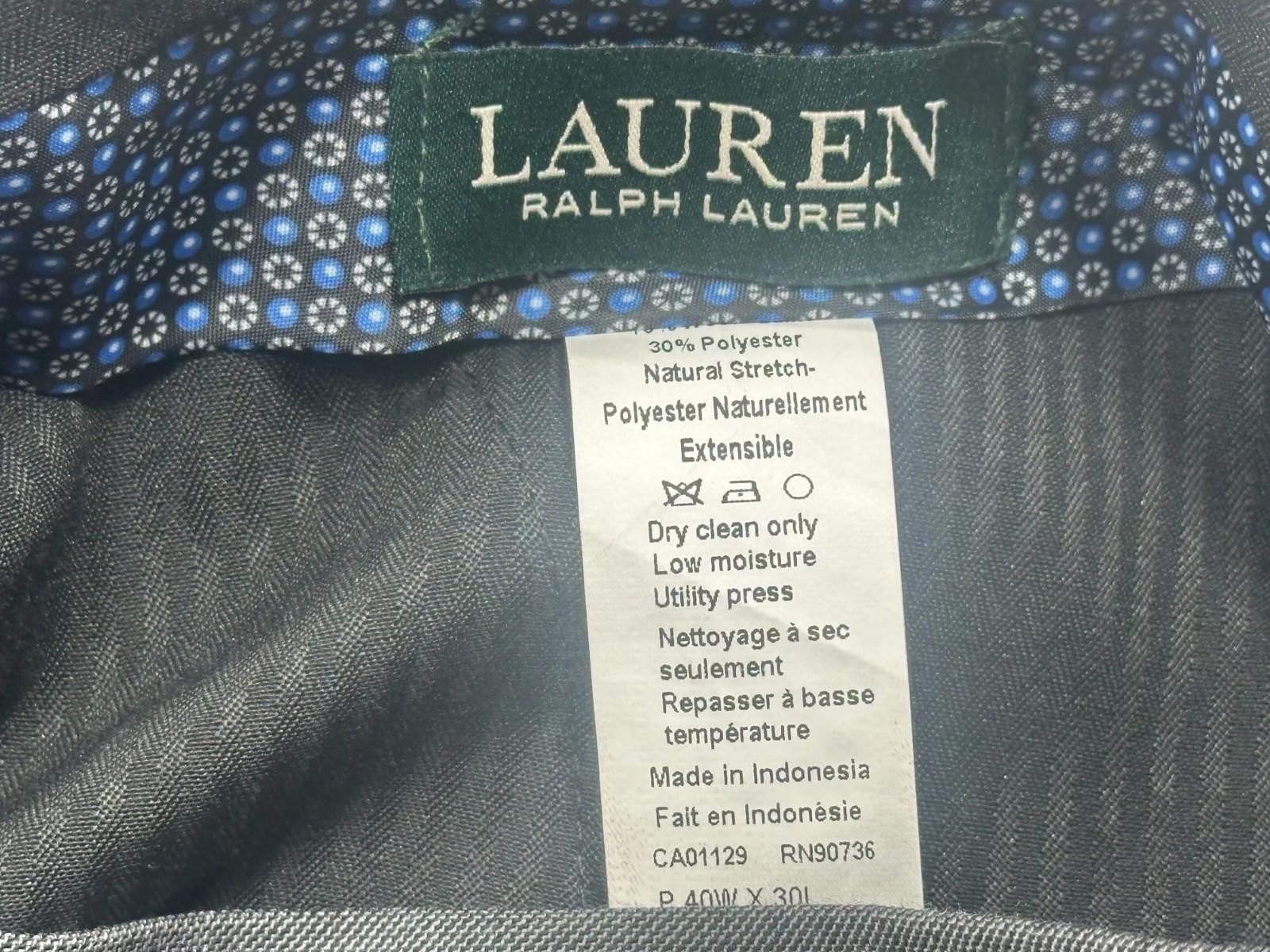 Lauren Ralph Lauren Lauren Ralph Lauren Wool Blend Stretch Pants Gray 40/30 Size US 40 / EU 56 - 6 Thumbnail