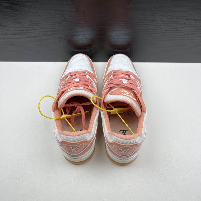 Louis Vuitton Louis Vuitton Trainer Low Top Sneakers in Peach -2508 Size US 8.5 / EU 41-42 - 6 Thumbnail