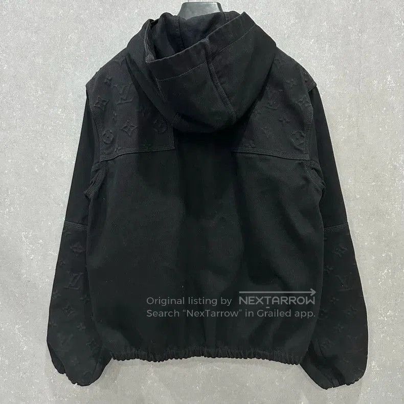 Louis Vuitton Louis Vuitton Embossed Zip Hooded Jacket. Size US L / EU 52-54 / 3 - 2 Thumbnail
