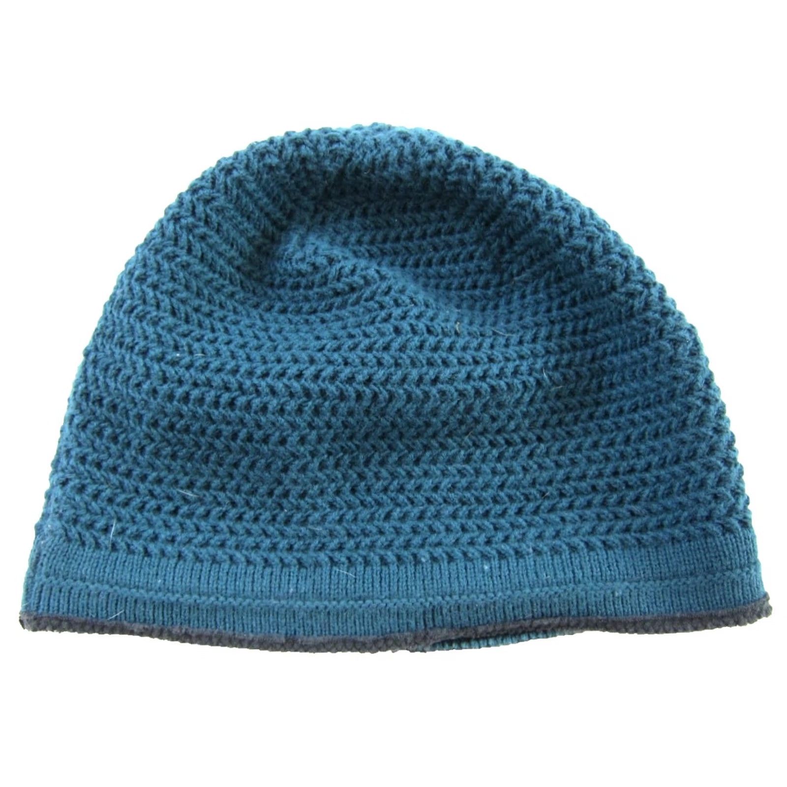 The North Face VINTAGE The North Face Green Grey Knit Beanie Hat One Size Size ONE SIZE - 3 Thumbnail
