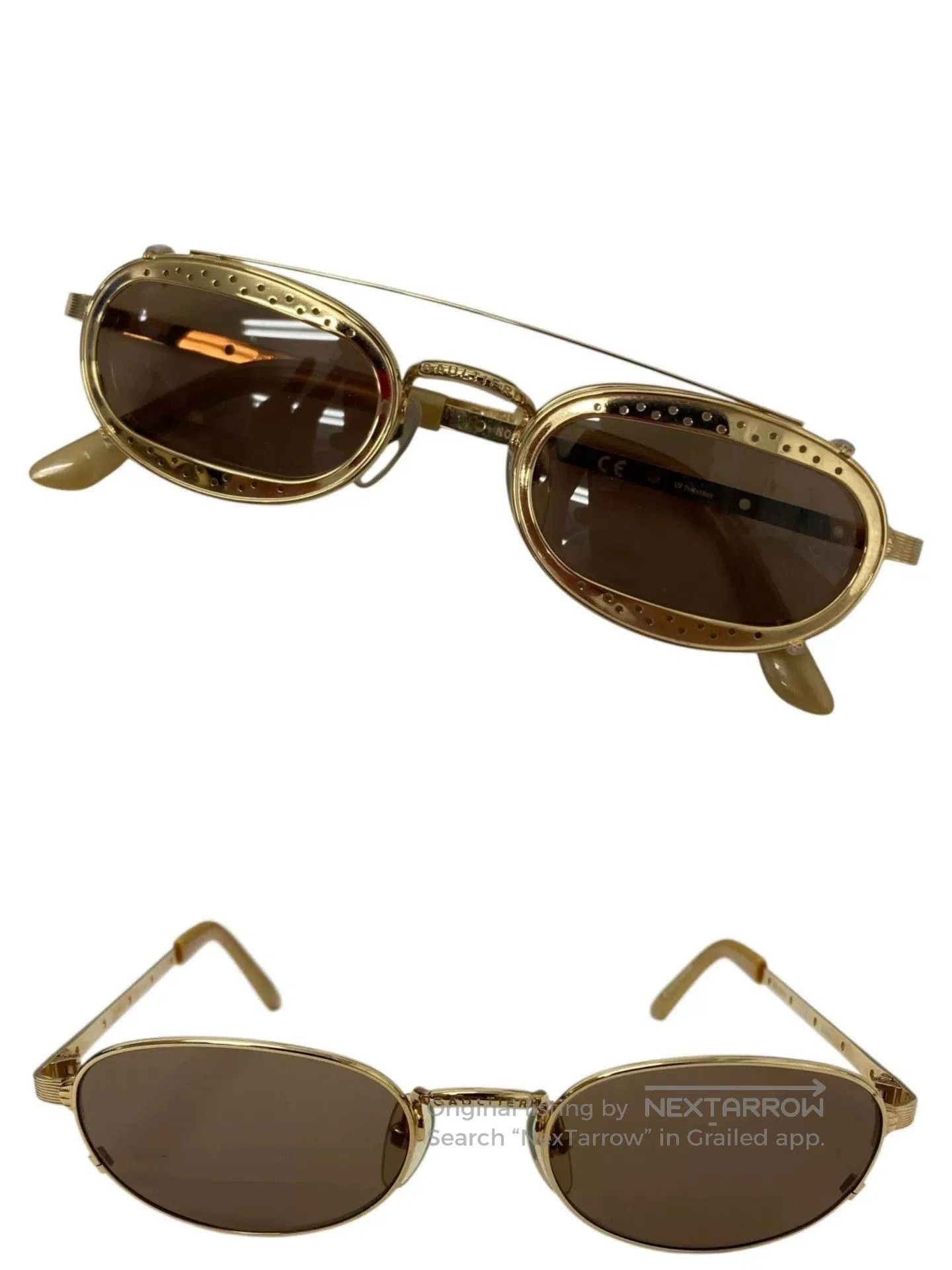 Jean Paul Gaultier jean paul gaultier gold circle sunglasses. Size ONE SIZE - 1 Thumbnail