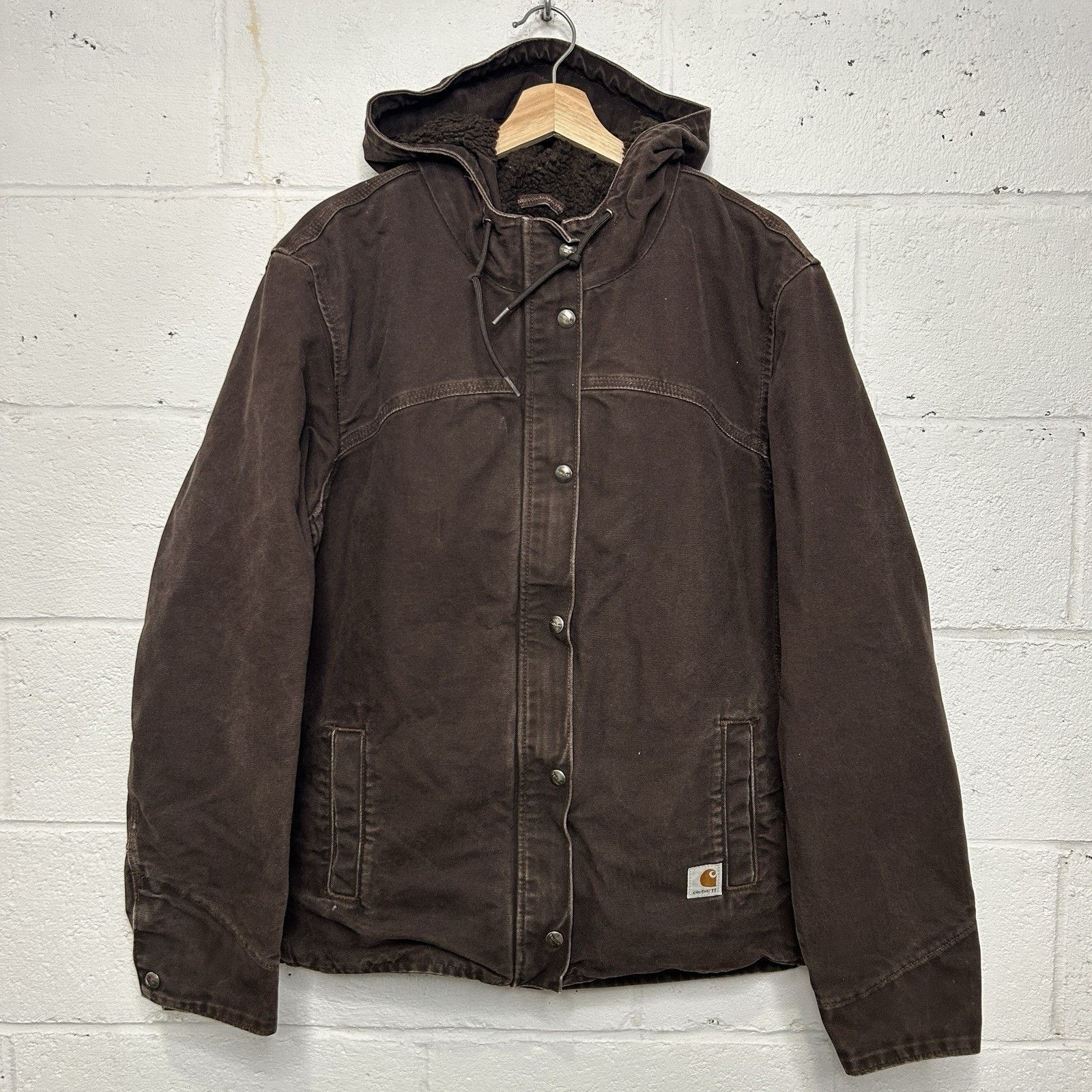 Carhartt Carhartt Sandstone Sherpa-Lined Berkley Jacket “Dark Brown” Size XL / US 12-14 / IT 48-50 - 1 Thumbnail