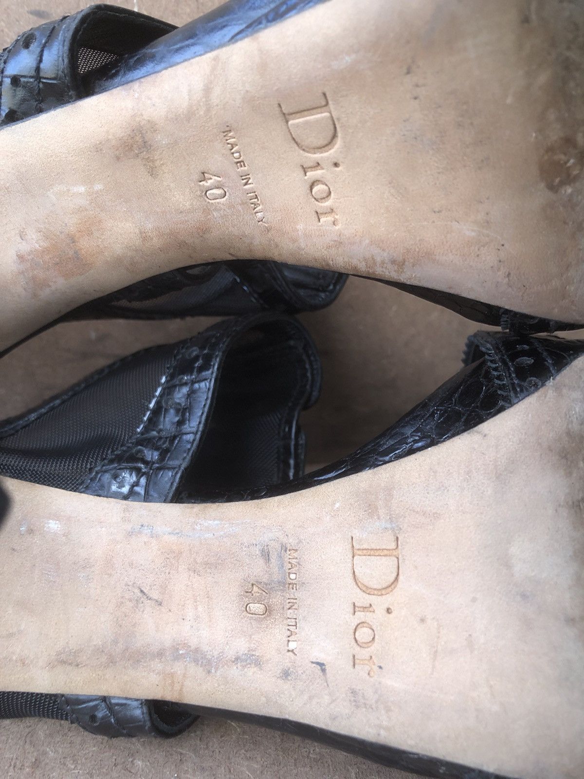Christian Dior Monsieur Christian Dior Black Calfskin Leather Women’s Heels Size 40 Size US 10 / IT 40 - 15 Thumbnail