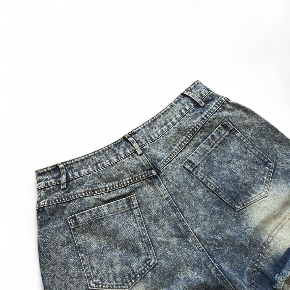 Japanese Brand American Double Side Denim Camo Shorts Hip-Hop Wide Leg Goth Size US 30 / EU 46 - 6 Thumbnail
