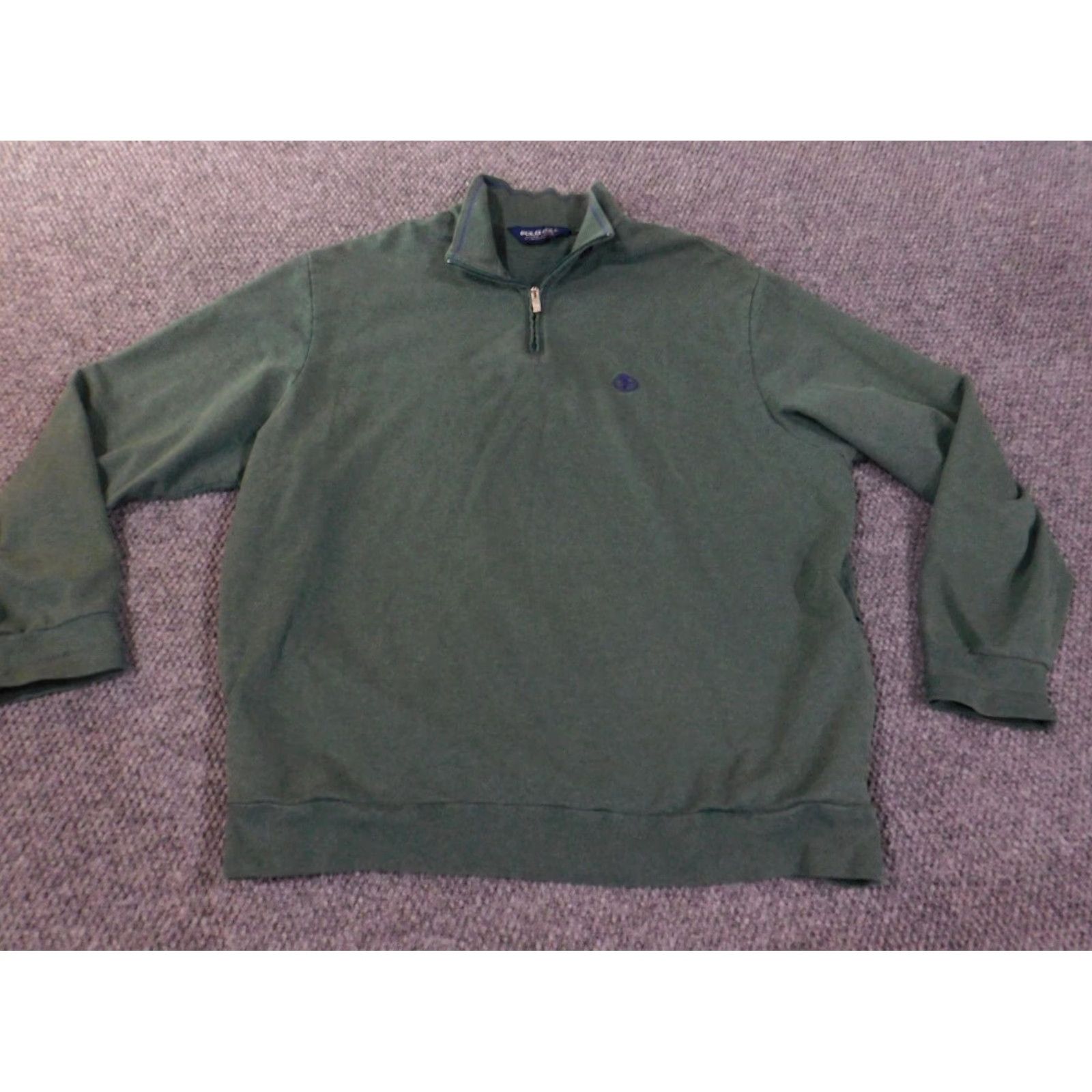 Ralph Lauren Ralph Lauren Polo Golf Sweater XL Men Green 1/4 Zip Retro Logo Pullover Knit Mock Neck Adjustable Vintage? Size US XL / EU 56 / 4 - 4 Thumbnail