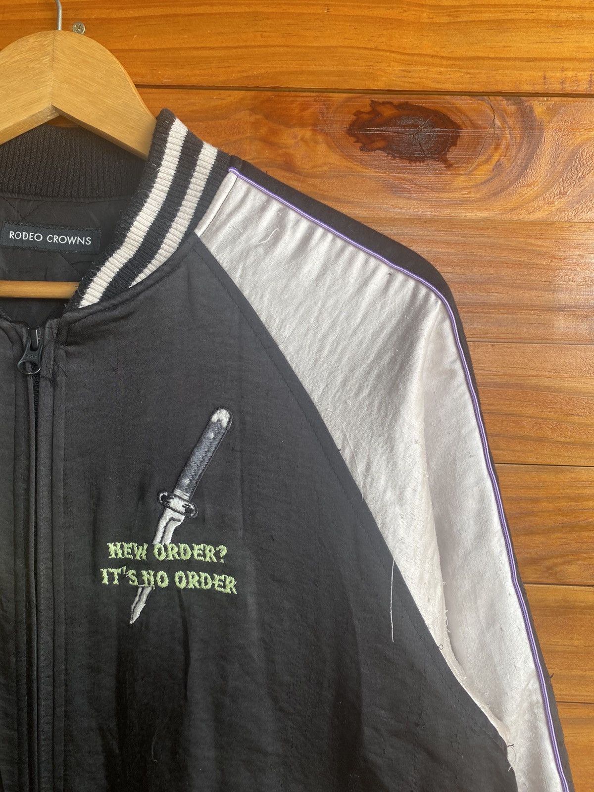 Japanese Brand Rodeo Crowns Embroidered Sukajan Jacket Black & White Size US M / EU 48-50 / 2 - 7 Thumbnail