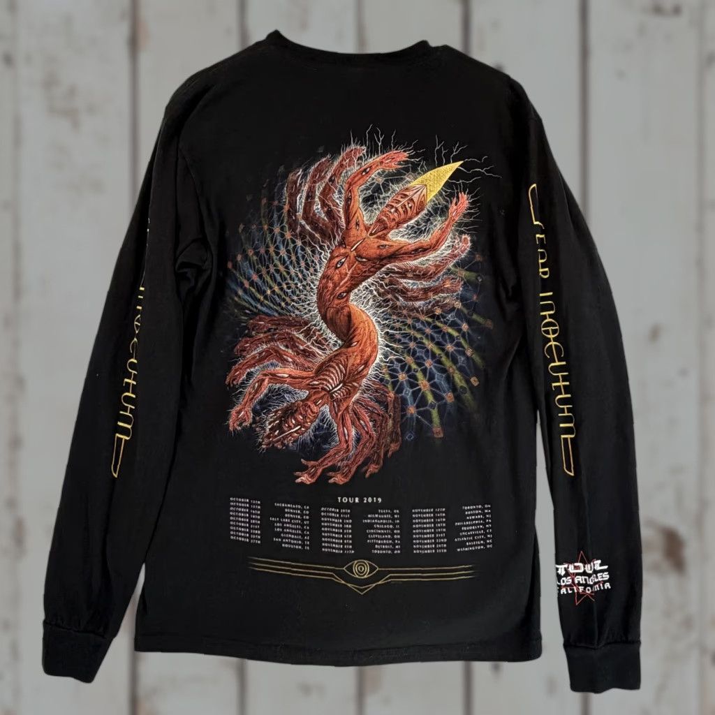 Tultex VINTAGE Tool Shirt Mens Medium Black Long Sleeve Fear Inoculum Tour 2019 Los Angeles Size US M / EU 48-50 / 2 - 1 Thumbnail