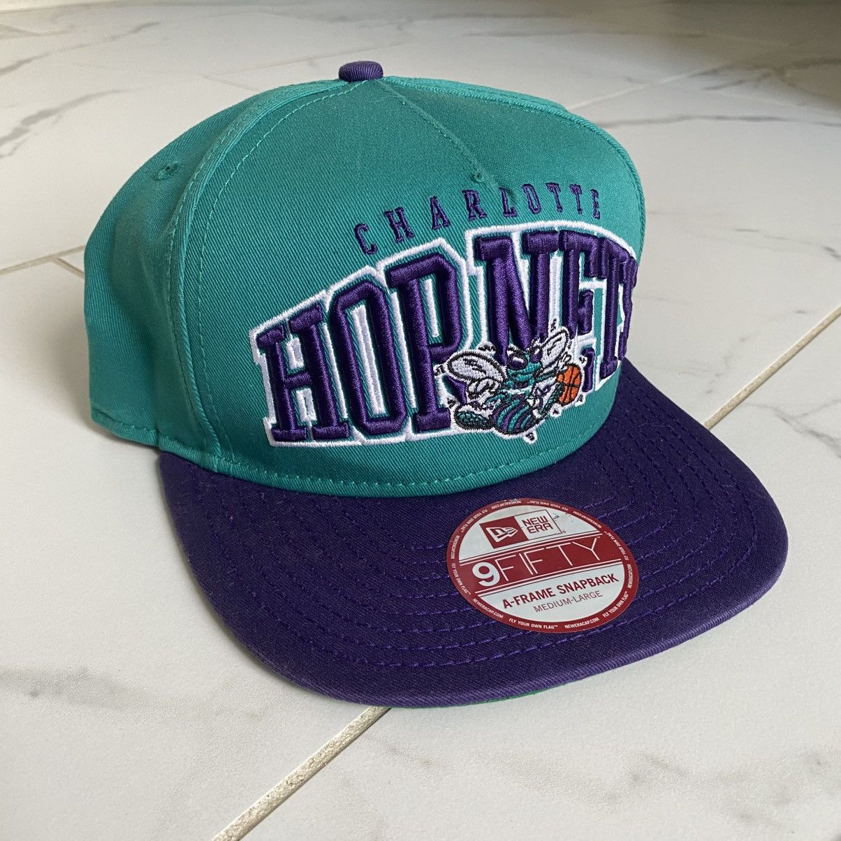 New Era Retro 90s Charlotte Hornets New Era SnapBack Hat Cap Size ONE SIZE - 1 Thumbnail