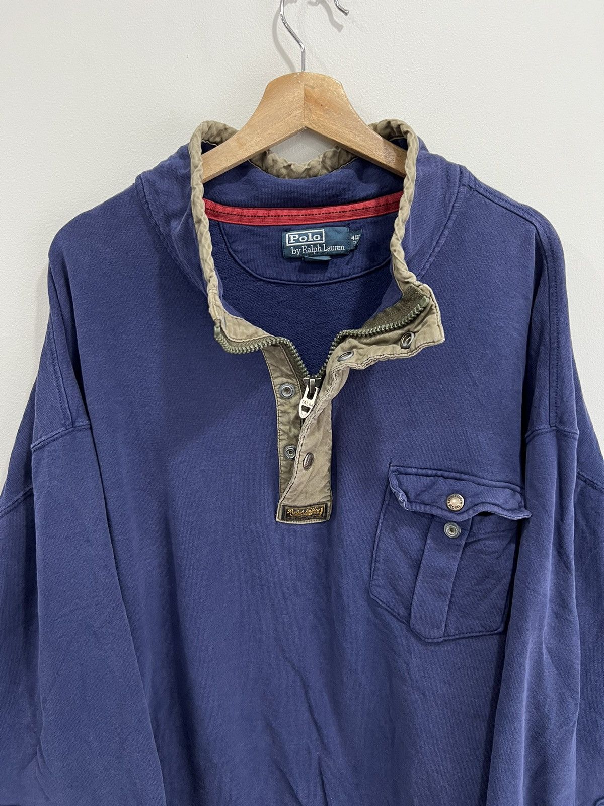 Polo Ralph Lauren Vintage Ralph Lauren Polo Sweater zip 4XLT Tall Size US XXL / EU 58 / 5 - 3 Thumbnail