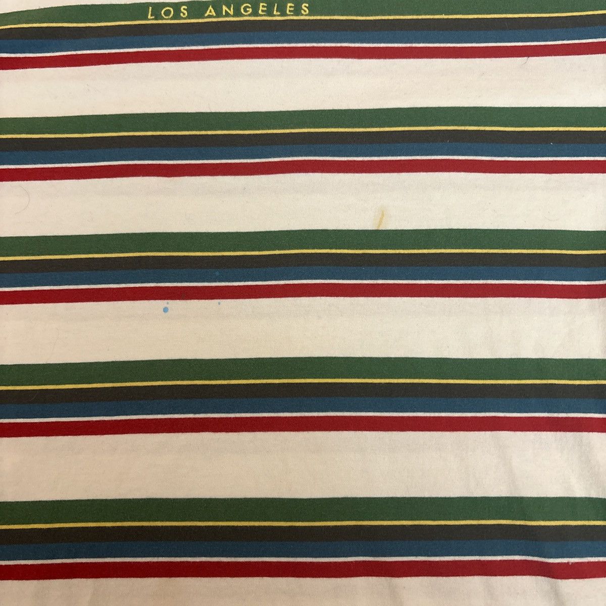 Guess White Embroidered Guess Los Angeles Striped Tee Size US L / EU 52-54 / 3 - 4 Thumbnail