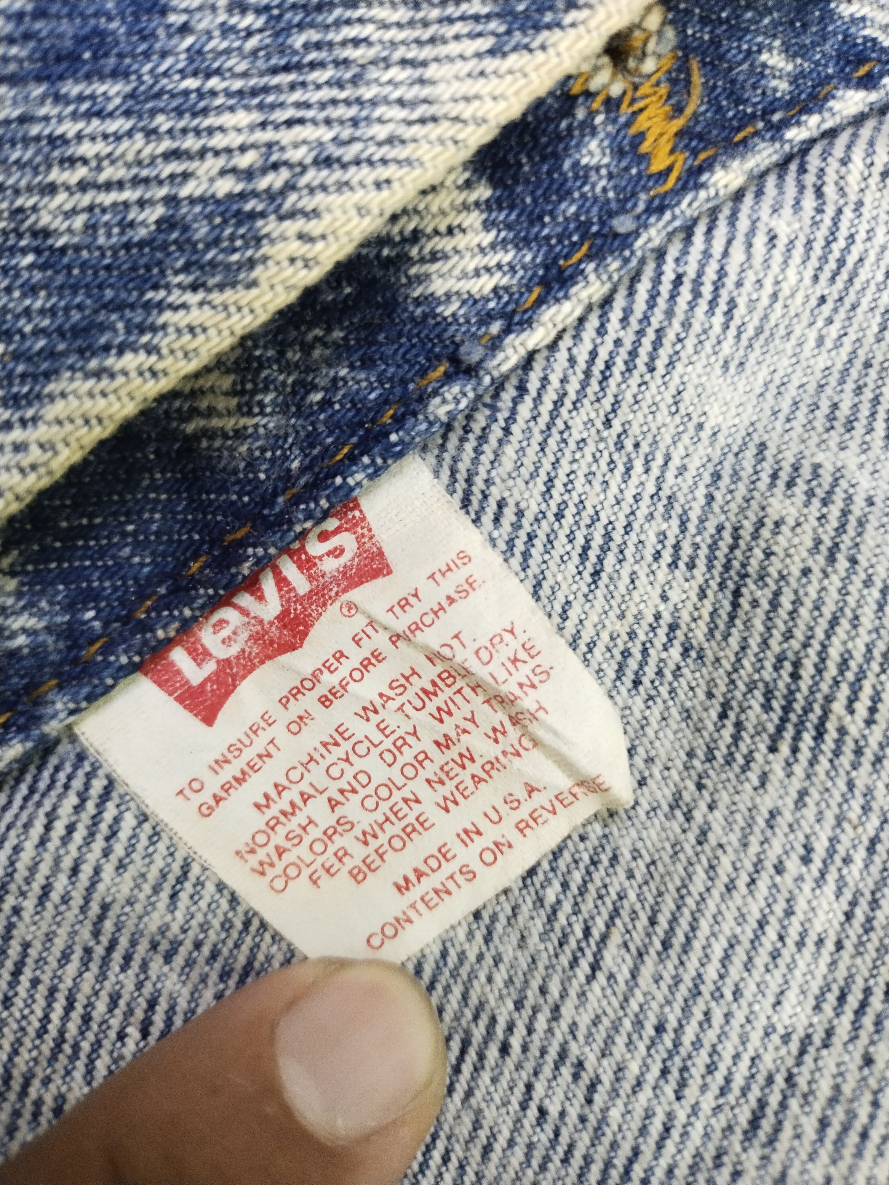 Levi's Vintage Levi's Acid Washed Made in USA Denim Jacket Size US L / EU 52-54 / 3 - 13 Thumbnail