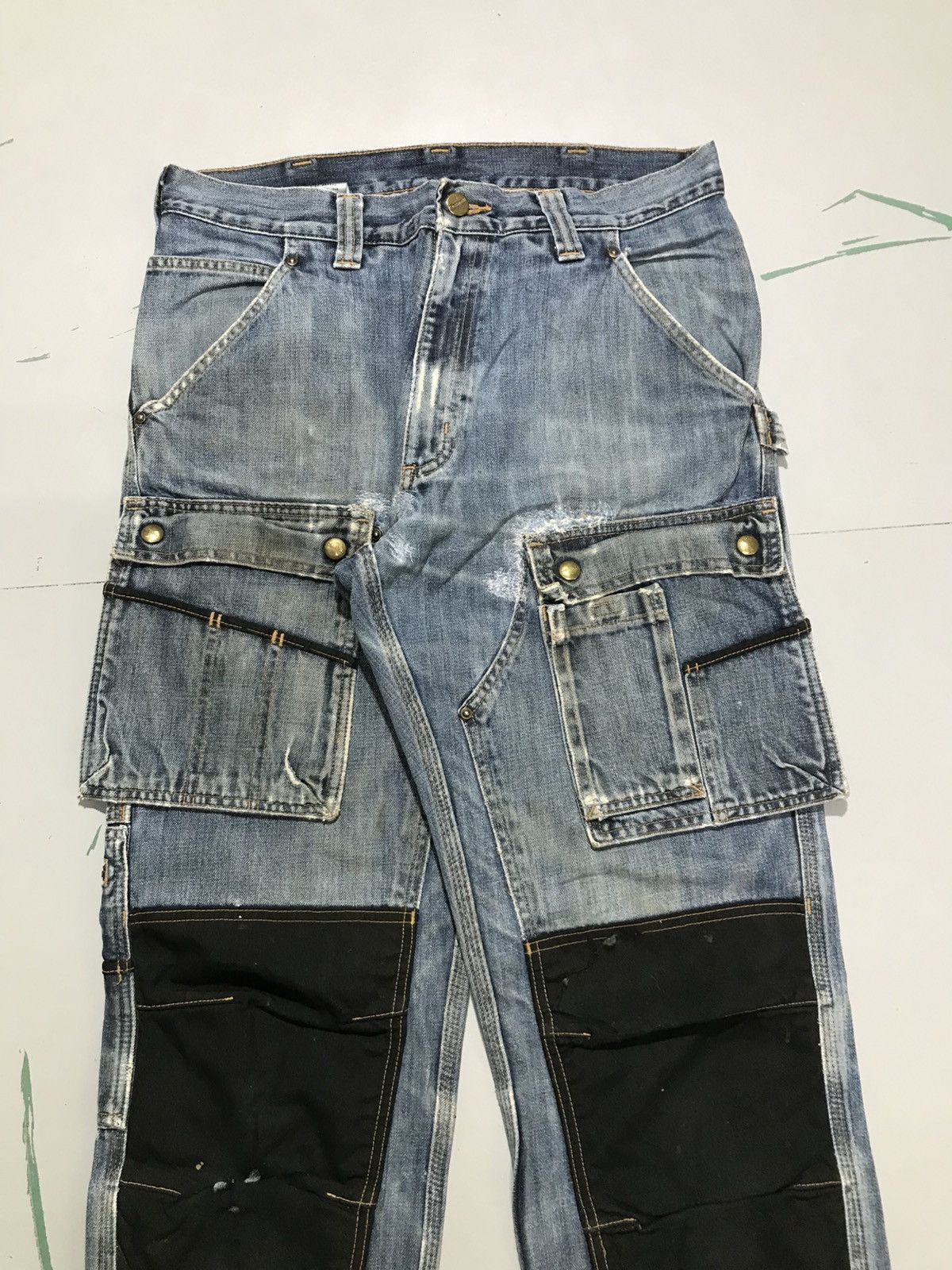 Carhartt Vintage carhartt EB229 DKW double knee repaired denim Size US 32 / EU 48 - 4 Thumbnail