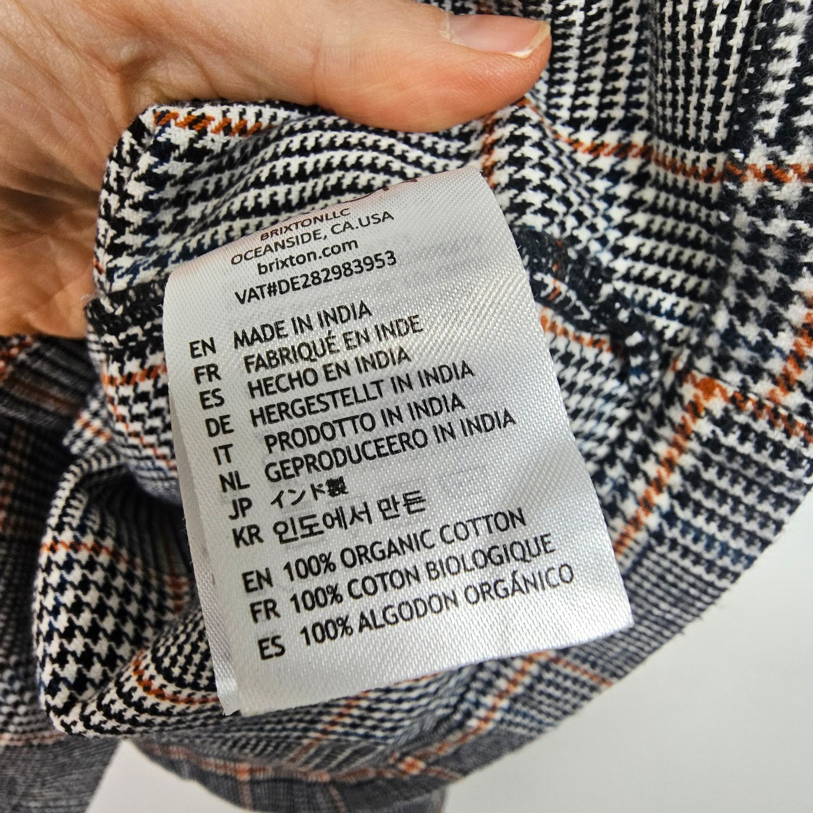 Brixton Brixton Womens Bowery Cropped Flannel Shacket Houndstooth XL Size XL / US 12-14 / IT 48-50 - 10 Thumbnail
