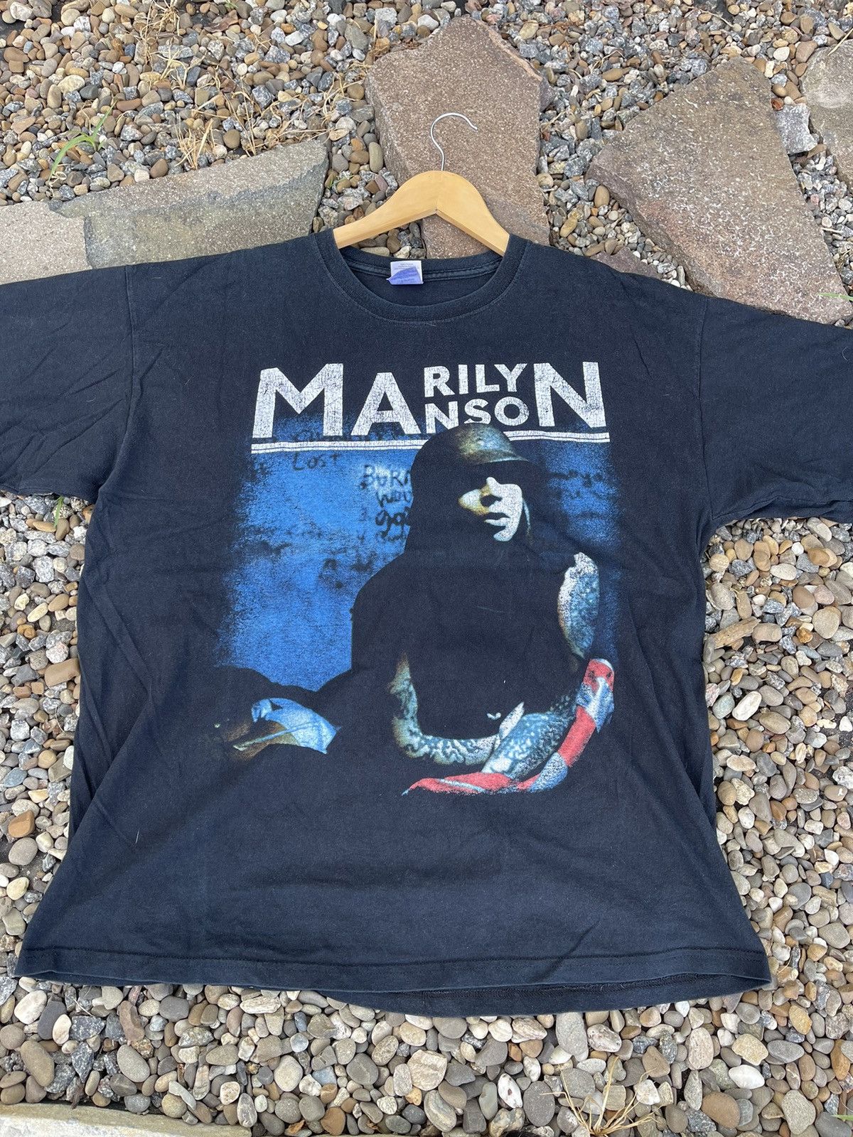 Band Tees × Marilyn Manson × Vintage Marilyn Manson Vintage big logo tee Size US XL / EU 56 / 4 - 7 Thumbnail