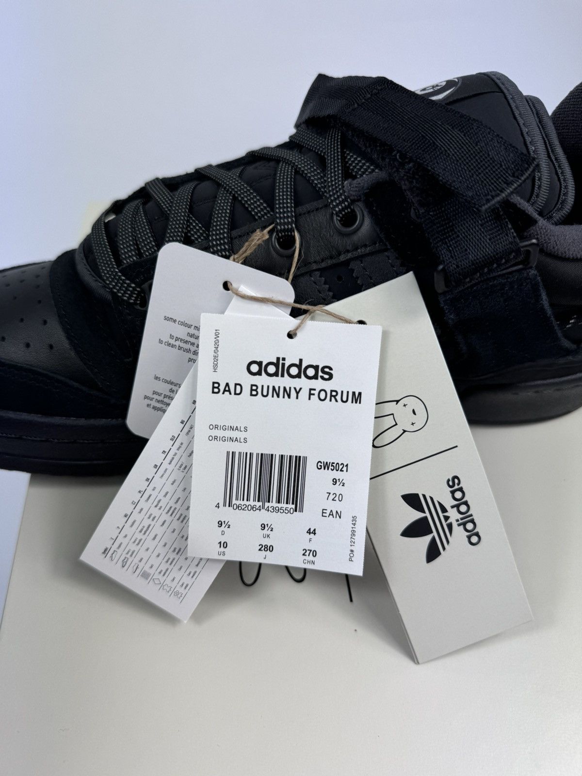 Adidas ADIDAS X BAD BUNNY FORUM SNEAKERS Size US 10 / EU 43 - 9 Thumbnail