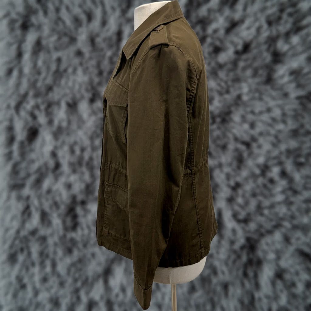 J.Crew J.CREW Utility Field Jacket Womens M Brown Drawstring Military Safari Pockets Shirt Jacket Size M / US 6-8 / IT 42-44 - 1 Thumbnail