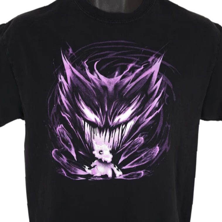 Vintage Pokemon T Shirt Mens Size Medium Black Cubone Karakara Haunter Ghost Size US M / EU 48-50 / 2 - 2 Thumbnail