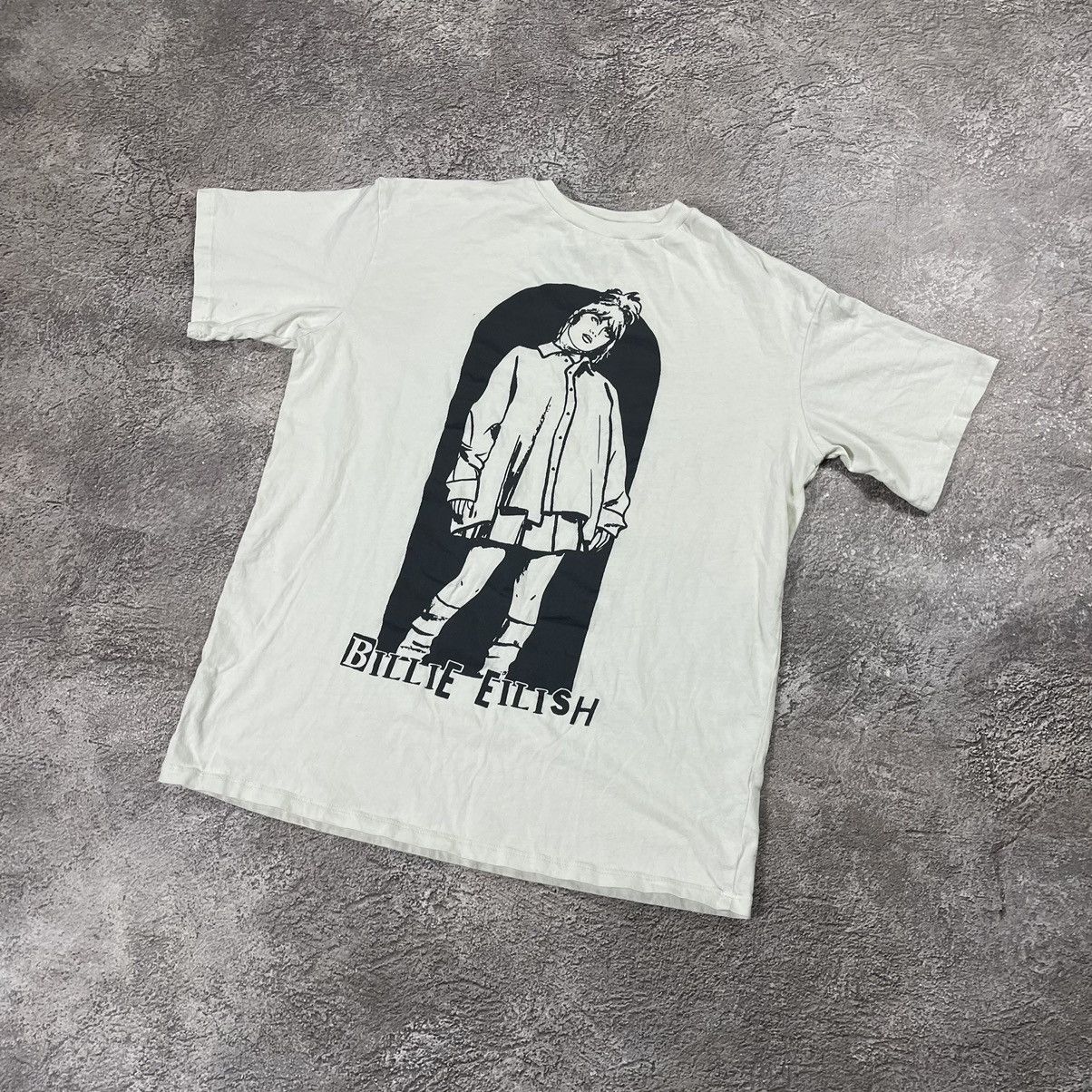 Vintage Vintage Y2K Billie Eilish Graphic Tee Grunge Streetwear L Size US L / EU 52-54 / 3 - 3 Thumbnail