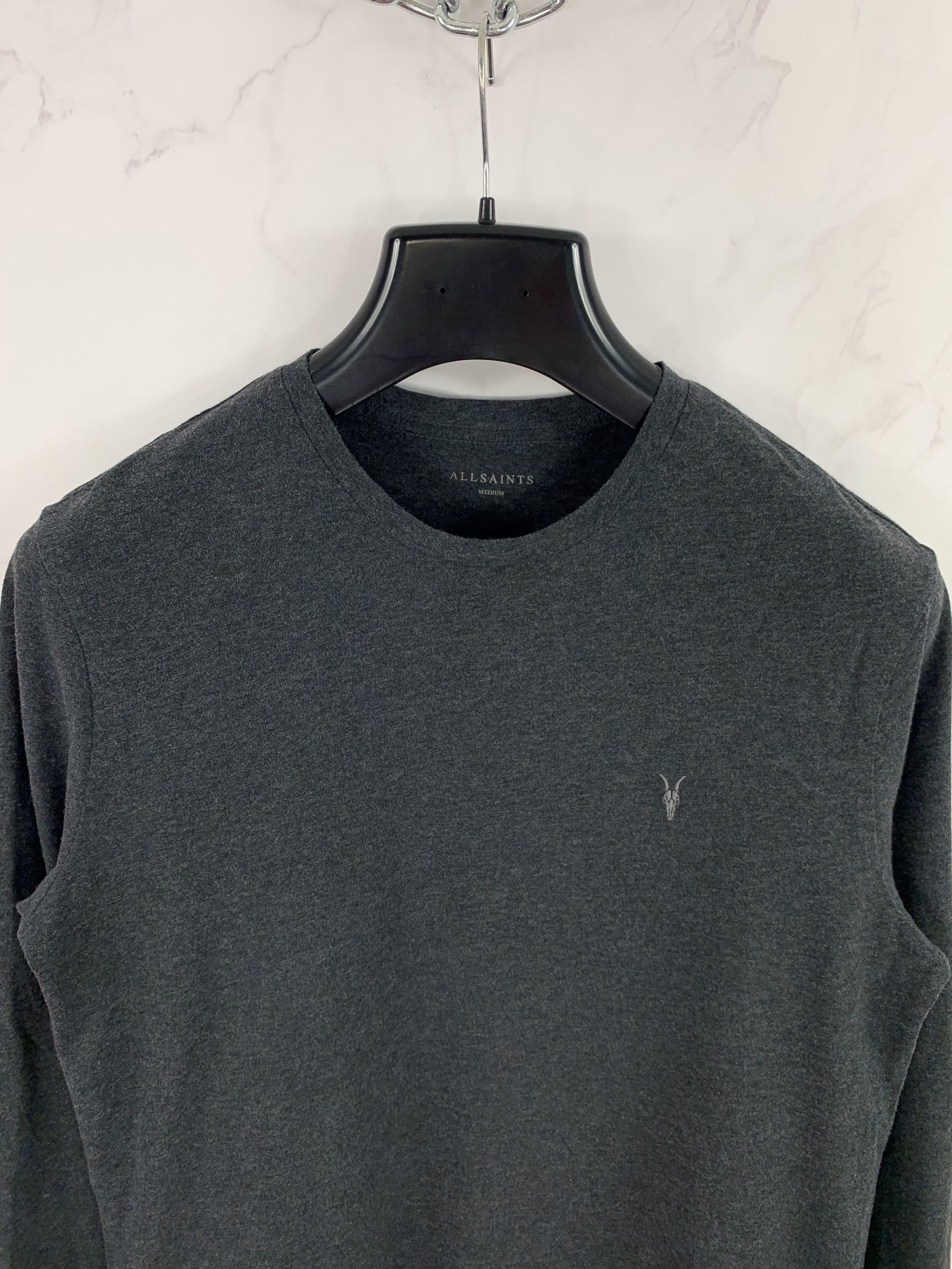 Allsaints Allsaints Gray Long Sleeve T-Shirt Size M Size US M / EU 48-50 / 2 - 2 Thumbnail