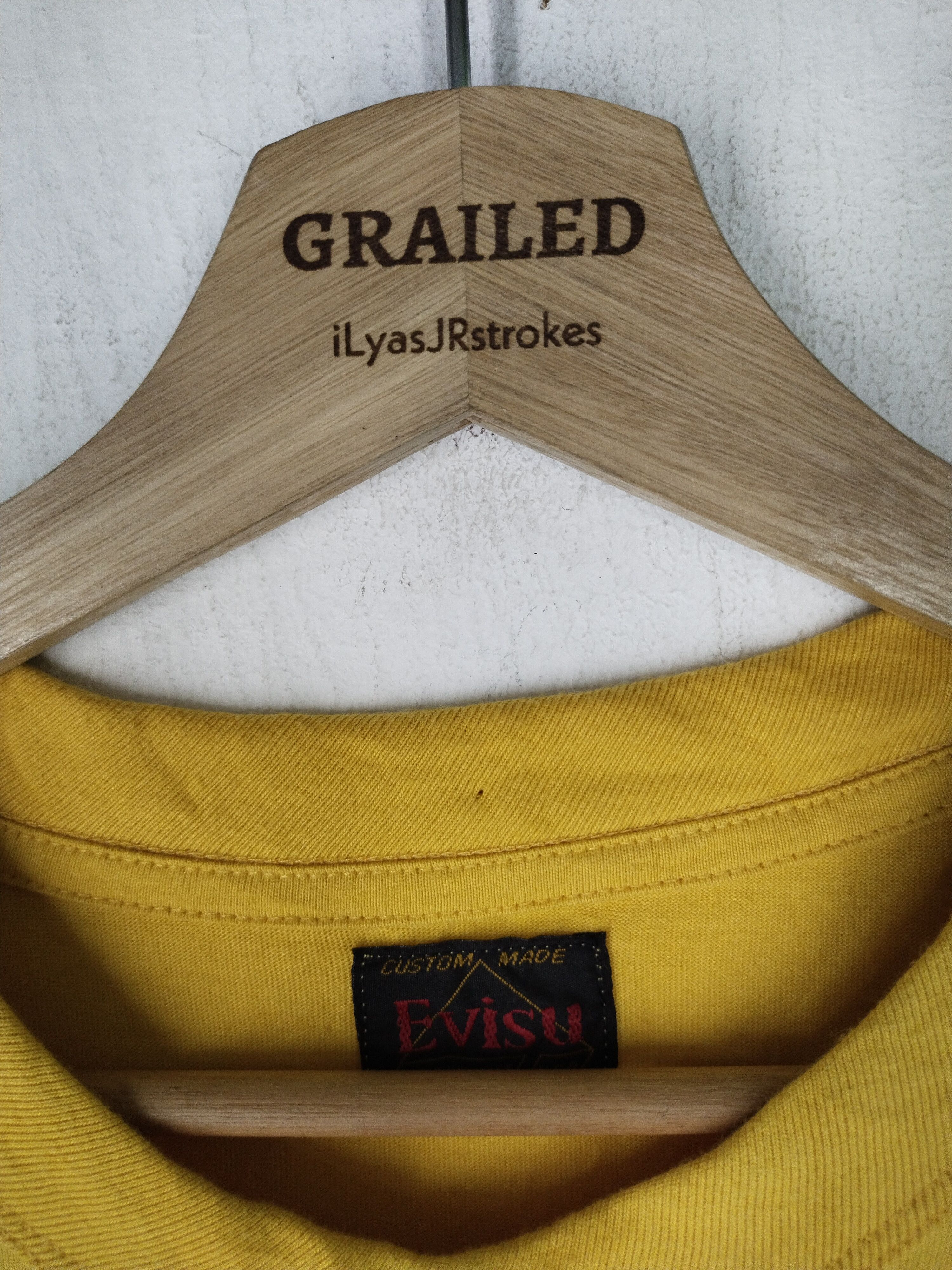 Evisu Vintage Evisu Embroidery Yellow Shirt Tee Size US M / EU 48-50 / 2 - 15 Thumbnail