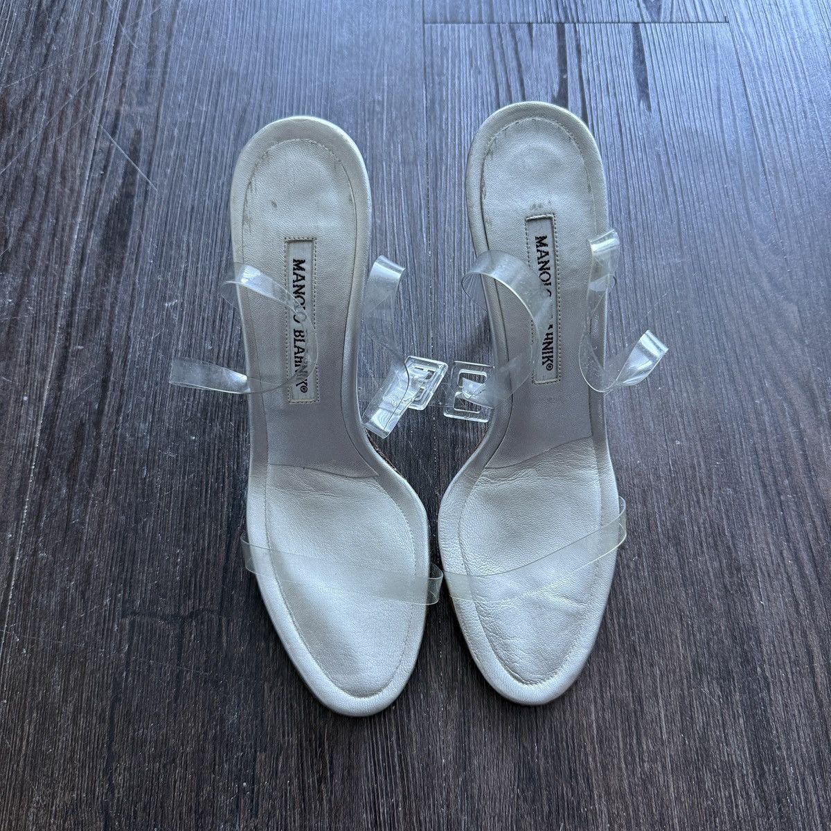 Manolo Blahnik Vintage Manolo Blahnik Clear Heels Size US 6.5 / IT 36.5 - 2 Thumbnail