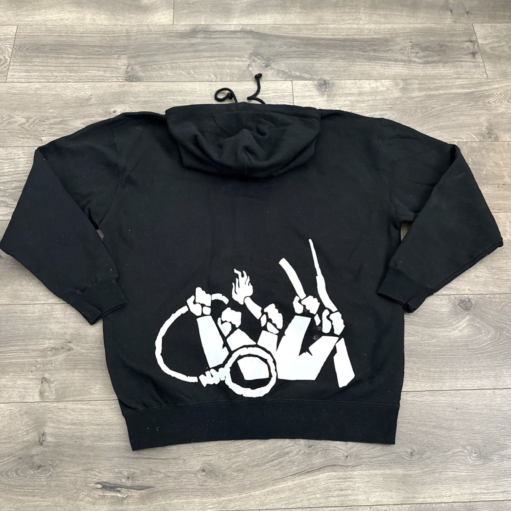 Gildan VINTAGE Ice Cube Hoodie City Hip Hop 2008 Lench Mob Records Double-Sided Black XL Pullover Crew Neck Unisex Adults Size US L / EU 52-54 / 3 - 6 Thumbnail