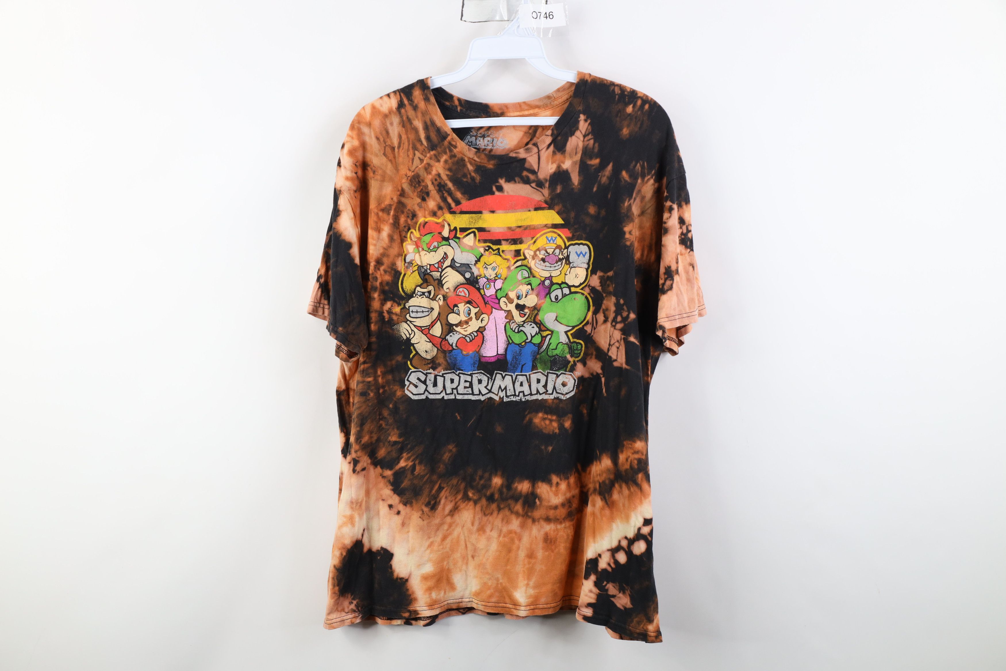 Nintendo Vintage Y2K Nintendo Acid Wash Super Mario Game T-Shirt Size US XL / EU 56 / 4 - 1 Thumbnail