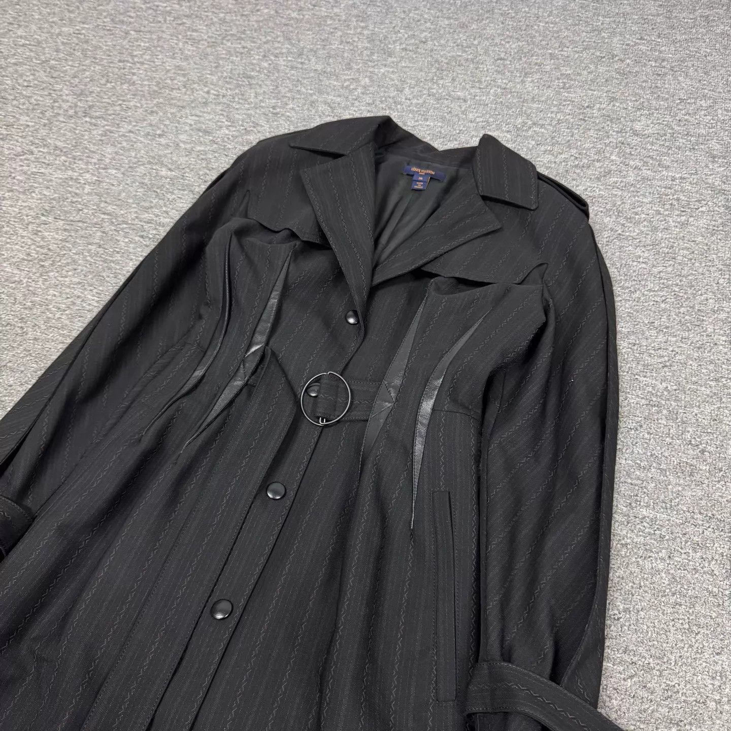 Louis Vuitton LV Patchwork Vertical Stripe Trench Coat 36 Mint Size XS / US 0-2 / IT 36-38 - 3 Thumbnail