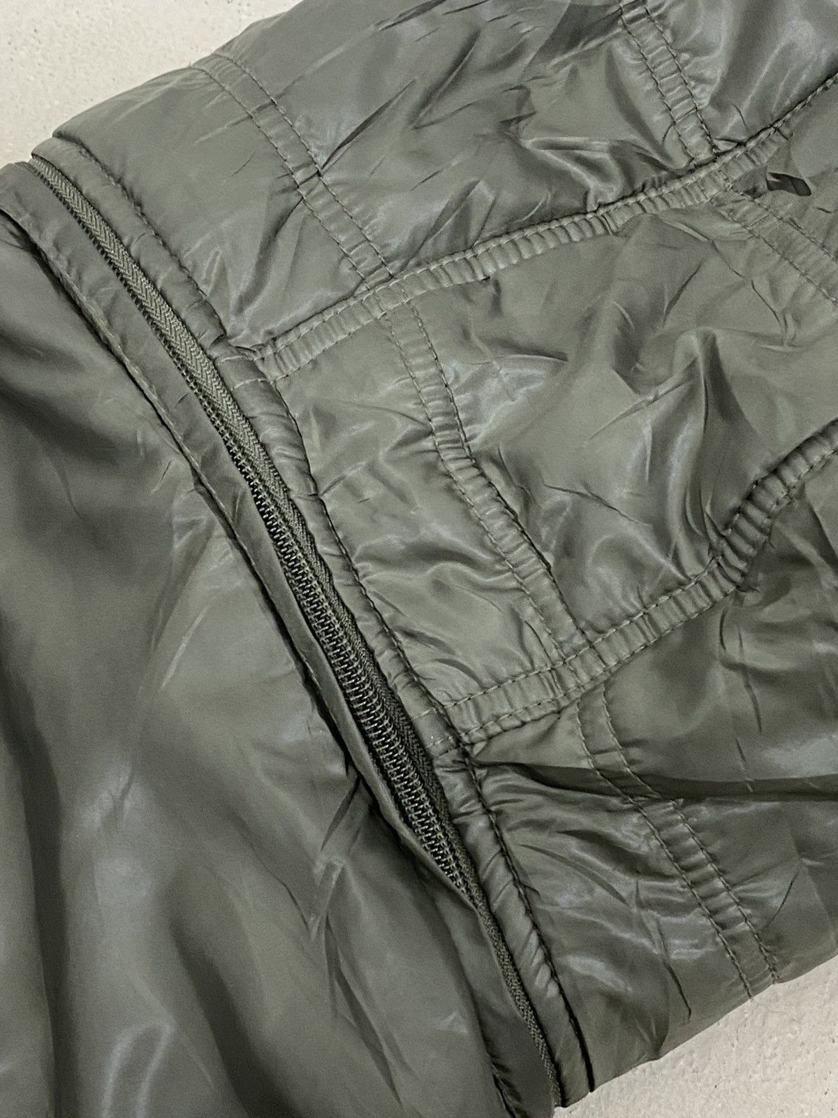 Yasuyuki Ishii Manics Light Fur Zipper Hoodie Puffle Winter Olive Green Size US S / EU 44-46 / 1 - 14 Thumbnail