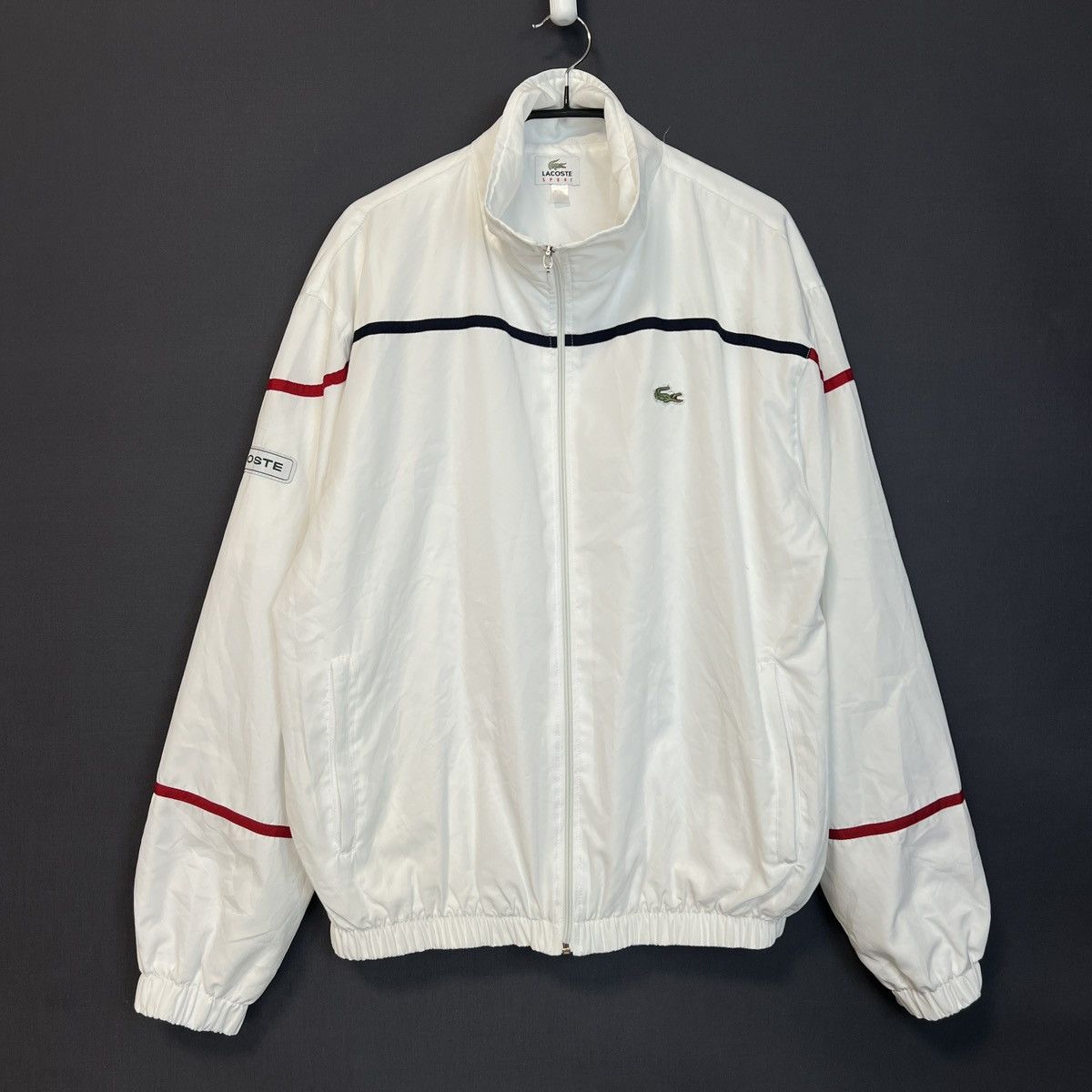 Lacoste Vintage Lacoste Sport White Track Jacket, Size L Size US L / EU 52-54 / 3 - 1 Thumbnail