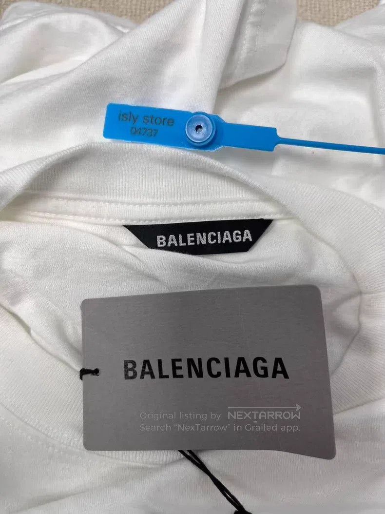 Balenciaga Balenciaga Double B Circle Logo Printed Crew Neck Short Sl Size US XS / EU 42 / 0 - 4 Thumbnail