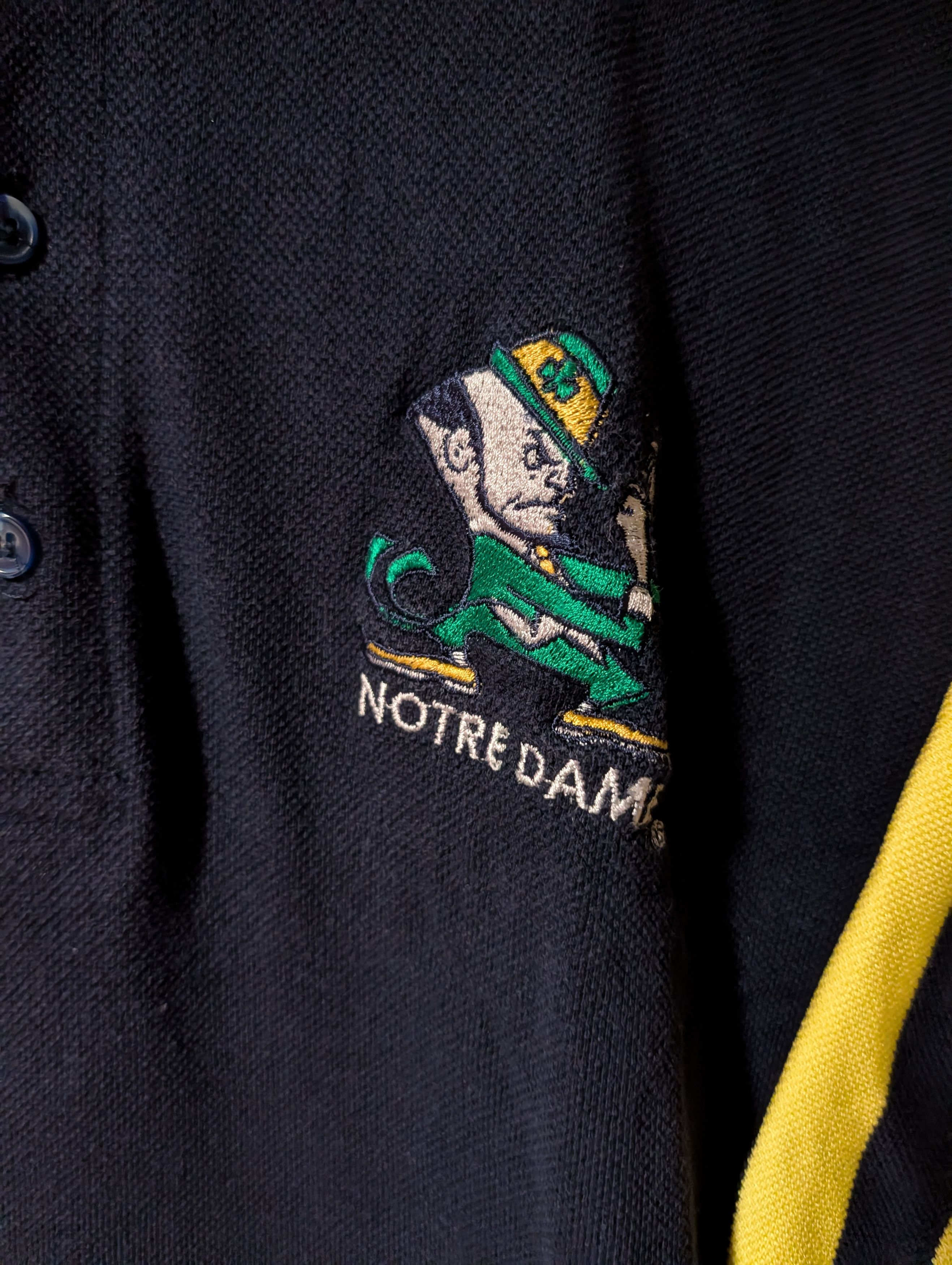 NCAA Vintage Notre Dame Fighting Irish Zubaz Polo Shirt XL Size US XL / EU 56 / 4 - 2 Thumbnail