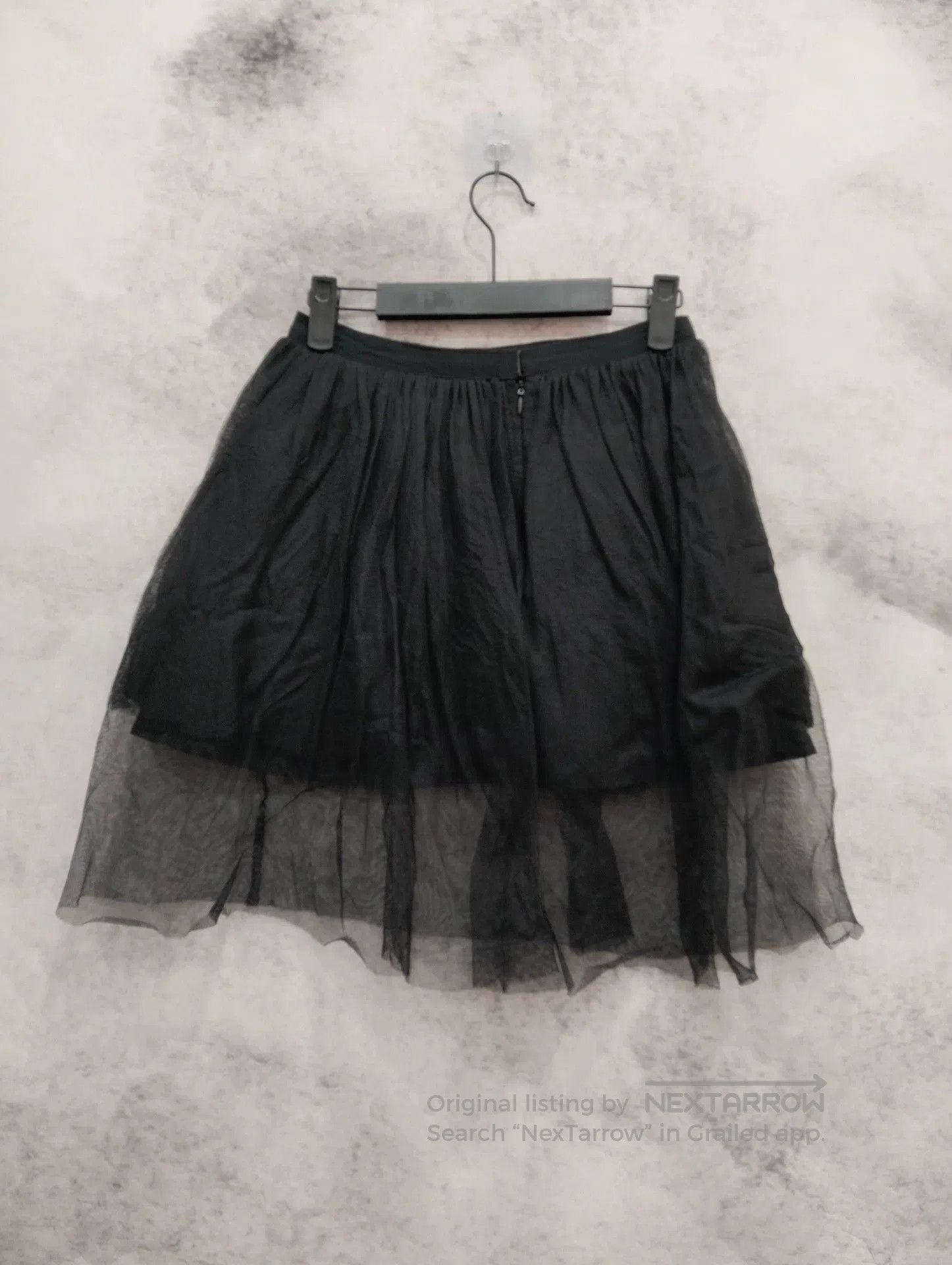 Dior black tulle mini skirt by Dior. Size US 36 / EU 52 - 2 Thumbnail