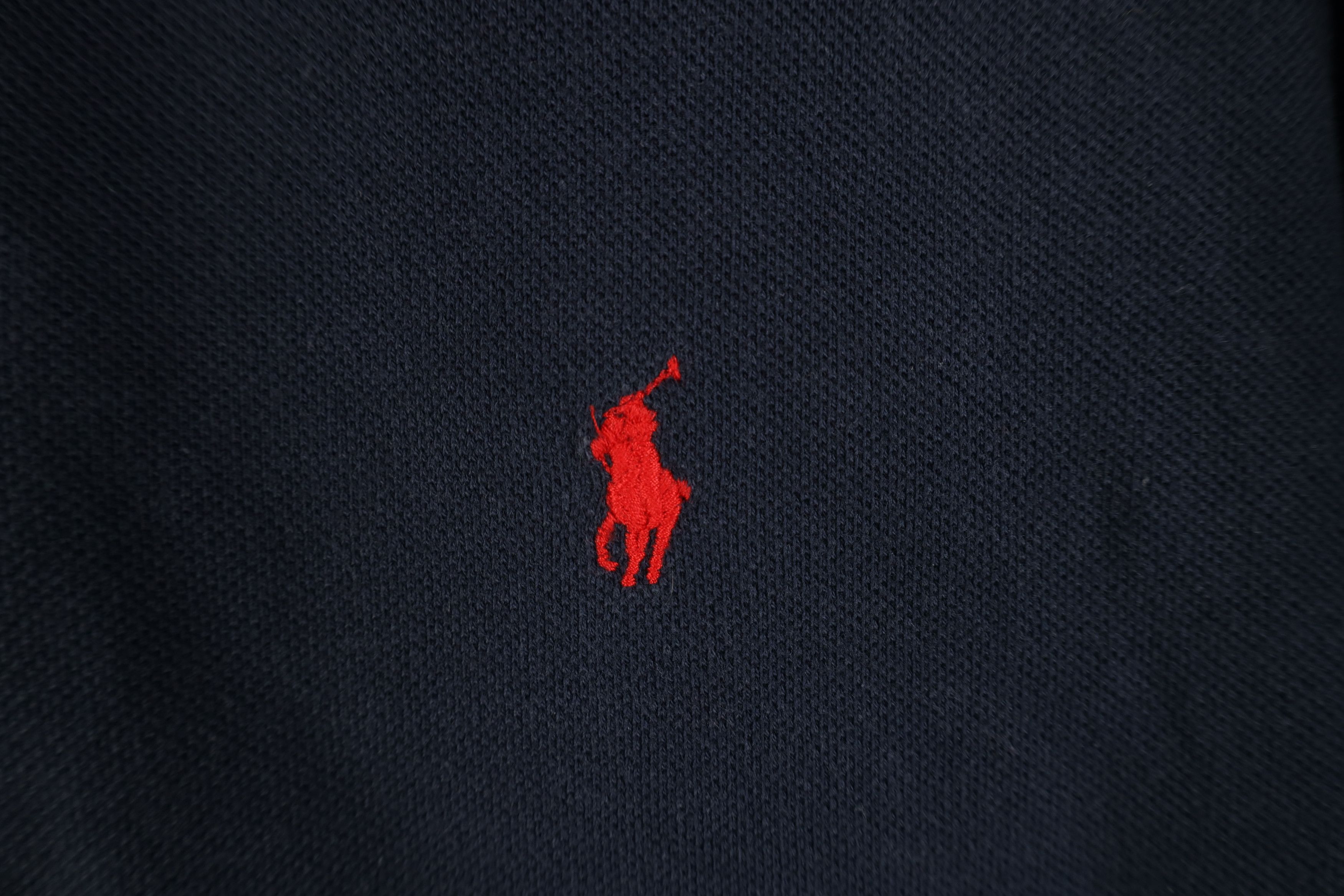 Ralph Lauren Vintage 90s Ralph Lauren Long Sleeve Rugby Polo Shirt Blue Size US S / EU 44-46 / 1 - 4 Thumbnail