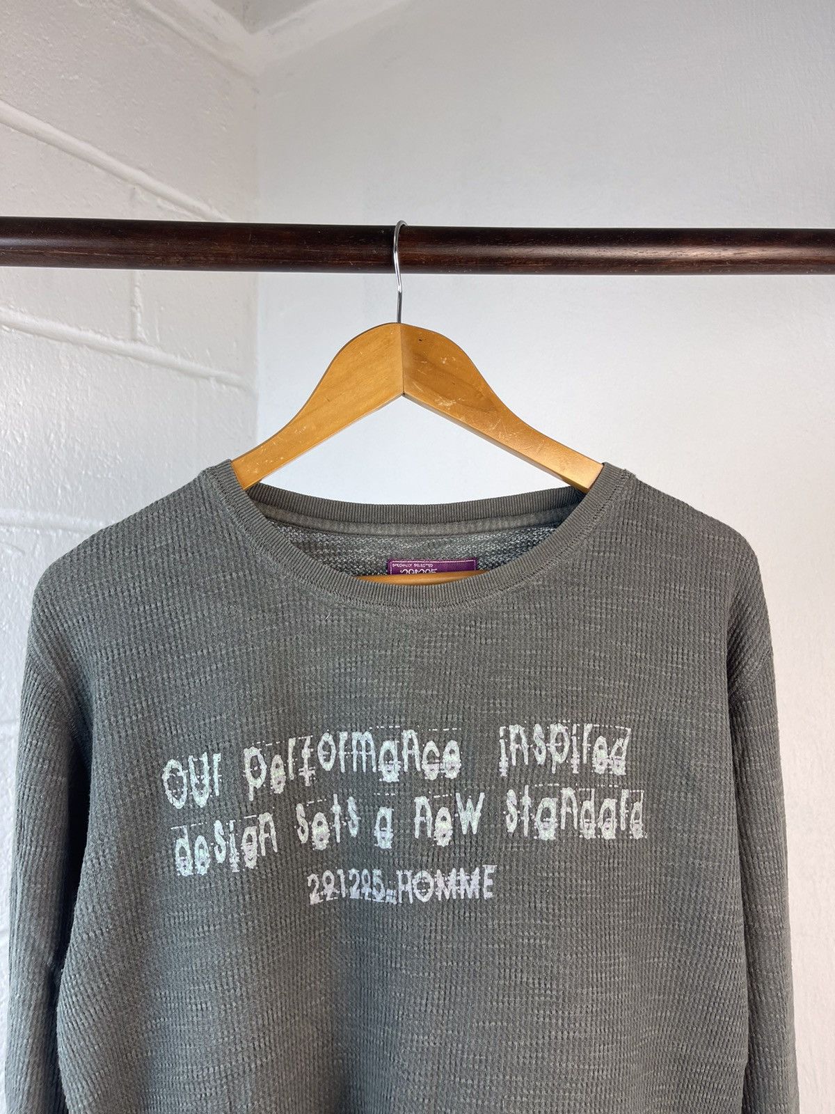 5351 POUR LES HOMMES × If Six Was Nine × Le Grande Bleu (L.G.B.) 2000s 291295 Homme Poem Waffle Long sleeve Size US L / EU 52-54 / 3 - 1 Thumbnail