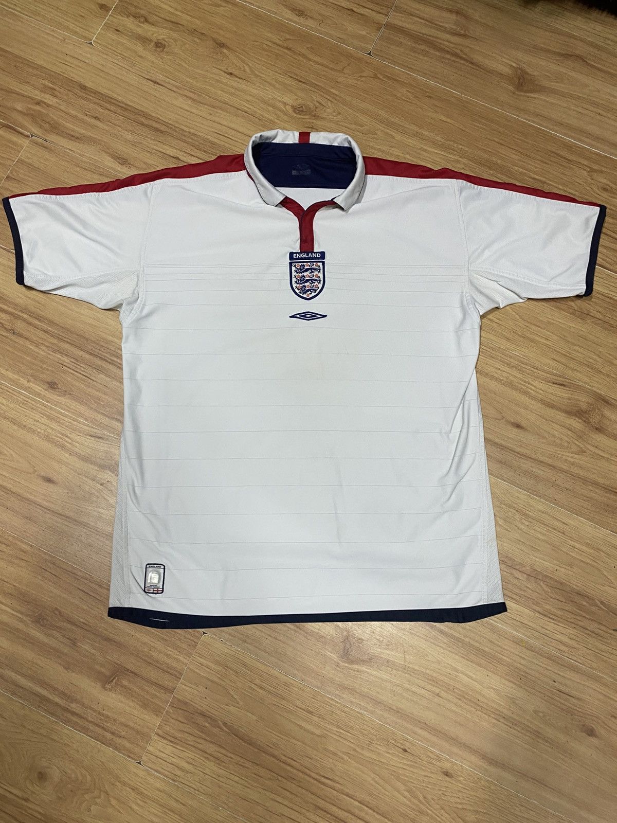 Umbro × Vintage 2 in 1 England Umbro National Home Football Jersey 2003/2005 Size US XL / EU 56 / 4 - 9 Thumbnail