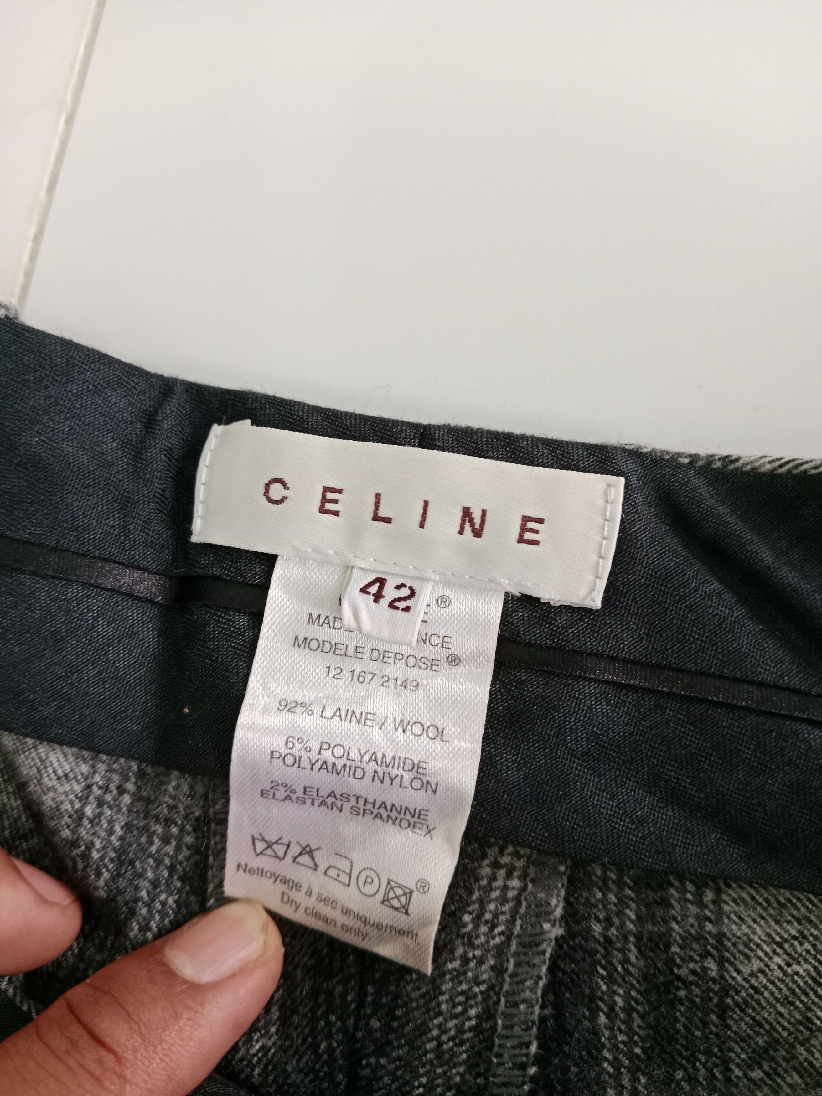 Celine CELINE Paris Checkered Pants Designer Brand Size 32" / US 10 / IT 46 - 8 Thumbnail