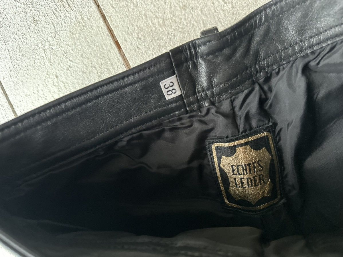 Leather IXS 🚨Vintage leather pants motorcycles BROWN LUXURY Y2K Size US 26 / EU 42 - 3 Thumbnail