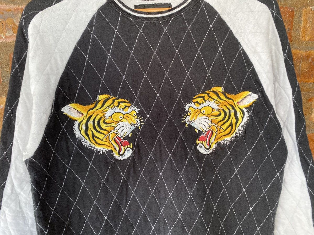 Japanese Brand × Needles × Sugar Cane Vtg Core Fighter Japan 3/4 sleeve Sukajan tiger embroidered Size US M / EU 48-50 / 2 - 4 Thumbnail