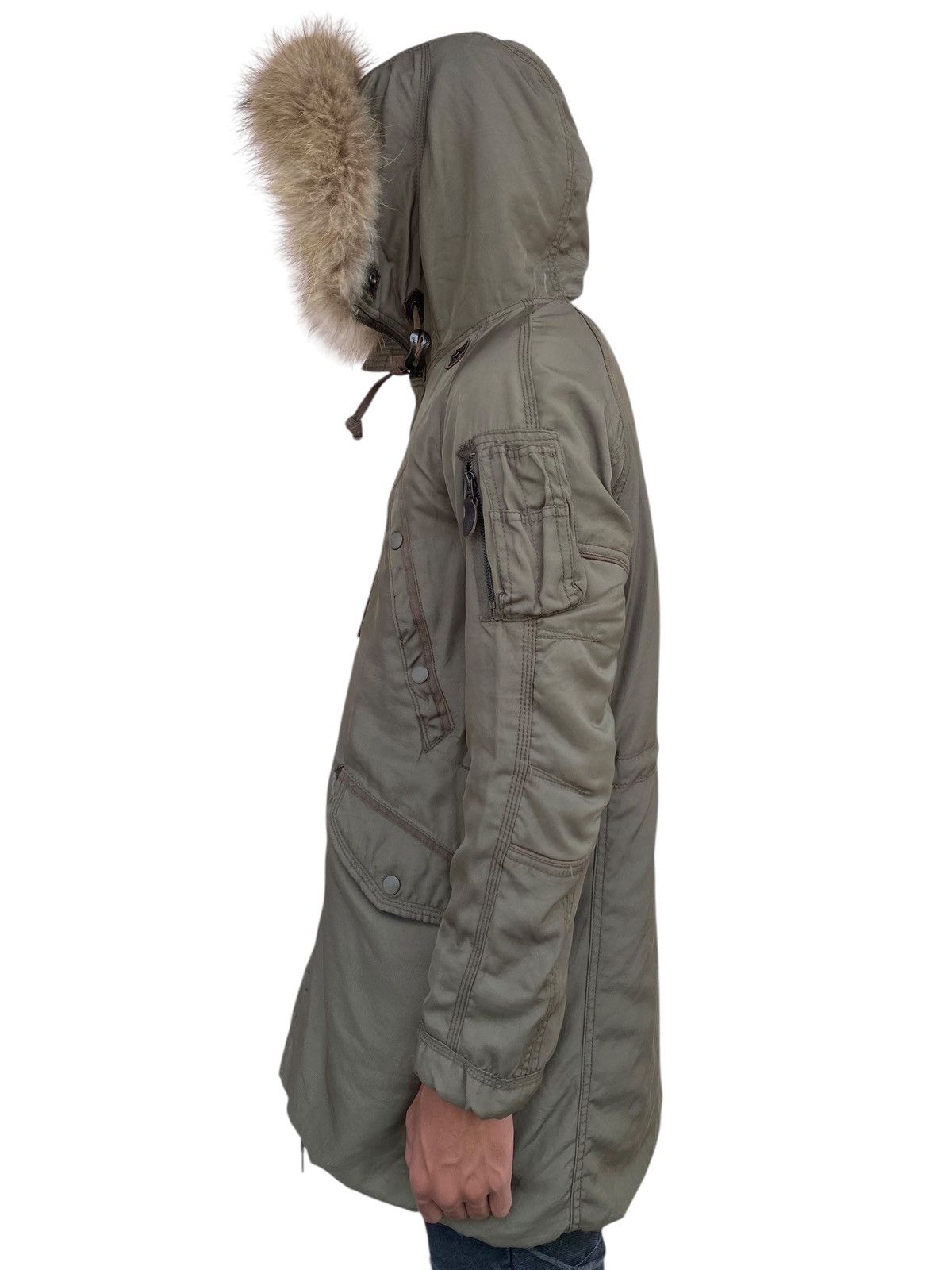 If Six Was Nine 2000s GOA - Fur Hoodie Cyber Cargo Jacket Size US M / EU 48-50 / 2 - 5 Thumbnail