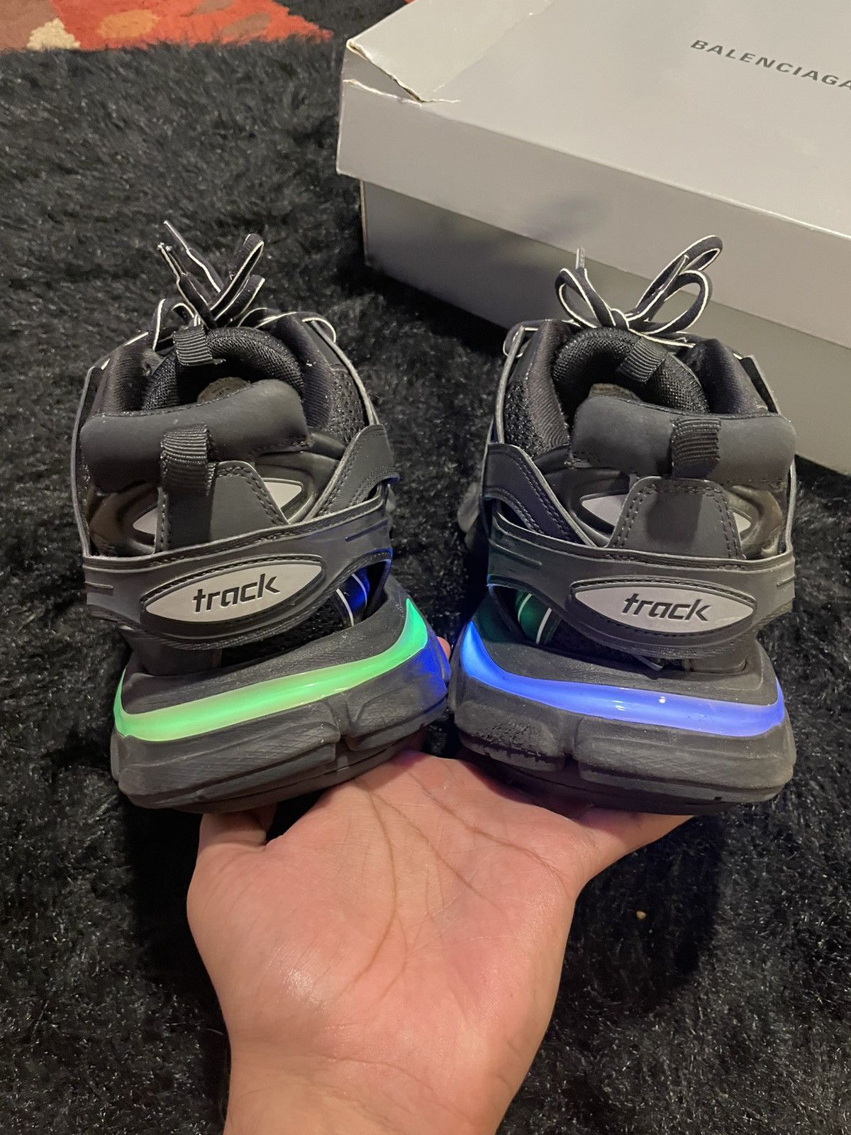 Balenciaga Balenciaga Track LED Black Size US 12 / EU 45 - 4 Thumbnail