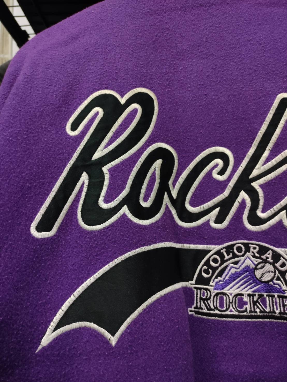 MLB Vtg Colorado Rockies Team MLB Bomber Logo7 Jacket Size US L / EU 52-54 / 3 - 13 Thumbnail